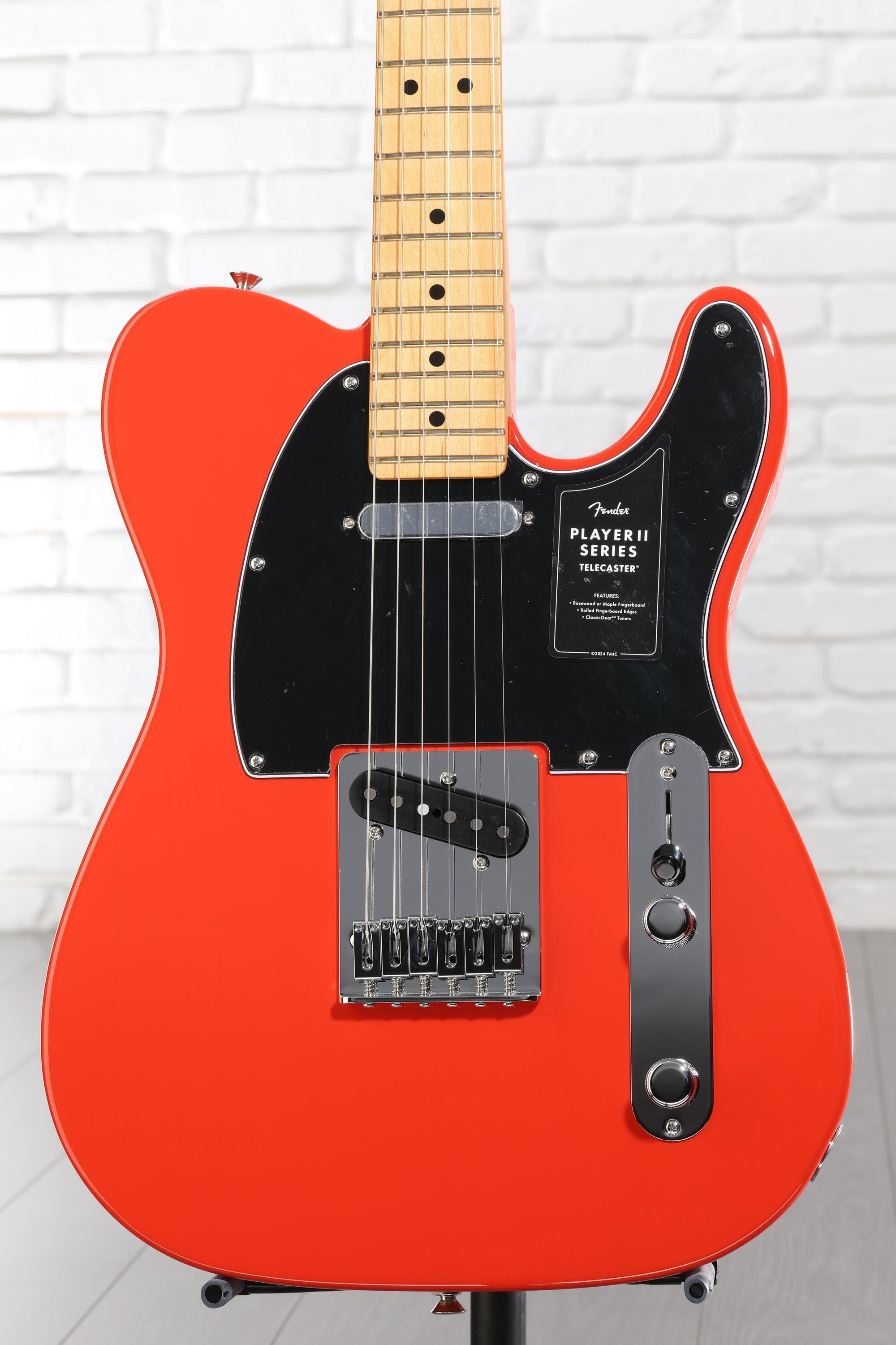 Fender Player II Telecaster Electric Guitar - Coral Red with Maple