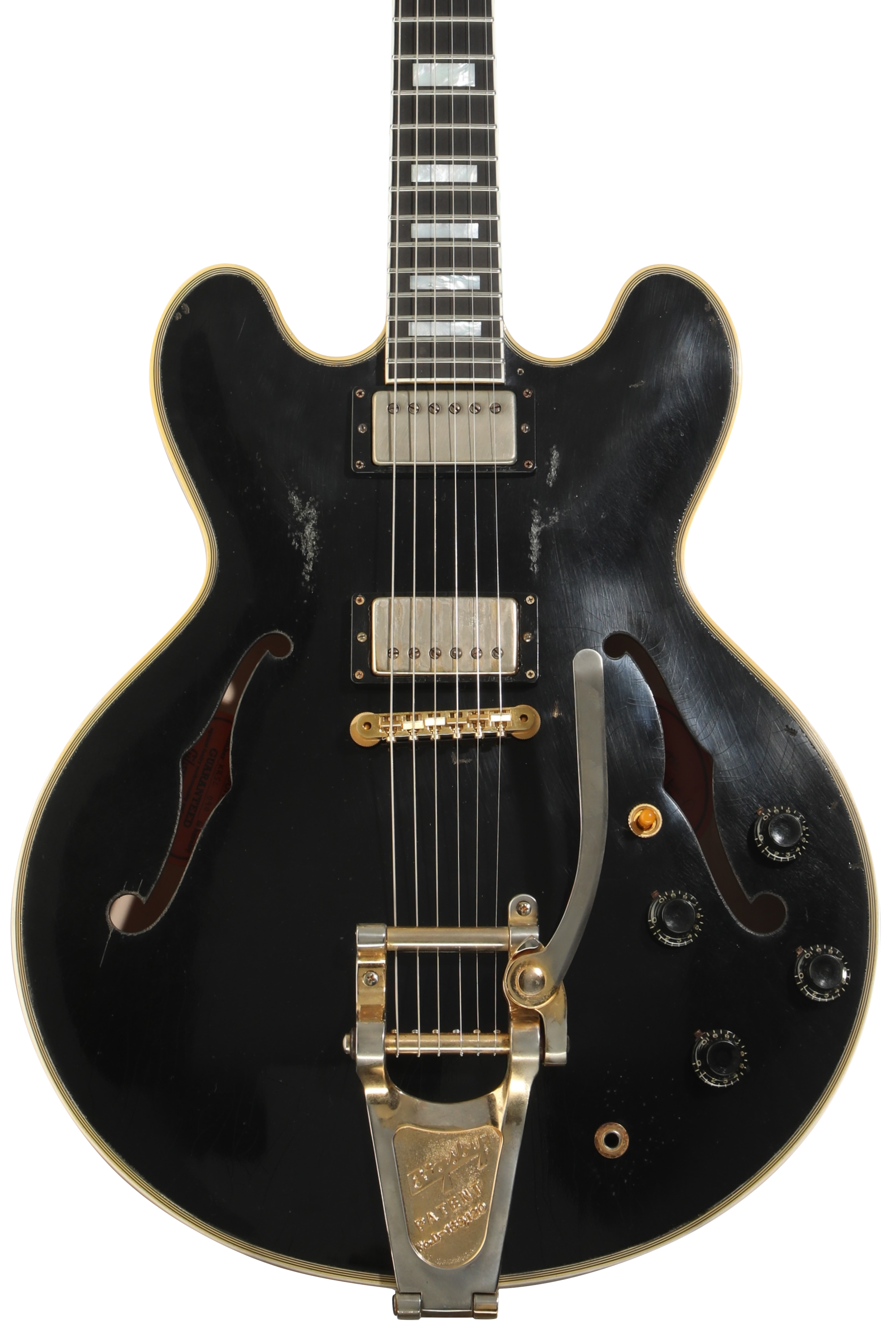 Gibson Custom Keith Richards 1960 ES-355 Electric Guitar - Ebony, Murphy Lab Aged