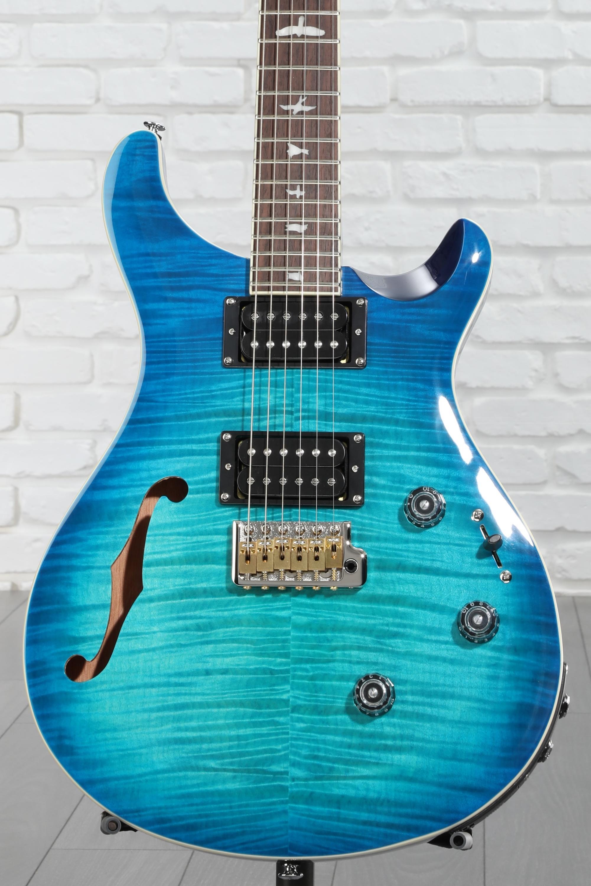 PRS SE Custom 24 Semi-Hollow Piezo Electric Guitar - Lake