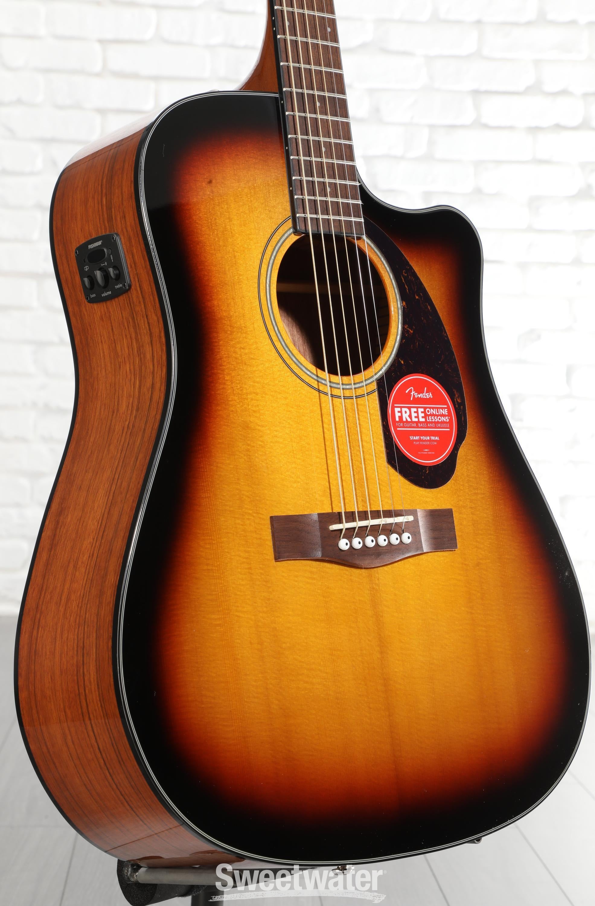 Photo of Fender CD-140SCE Dreadnought Acoustic-Electric Guitar - Sunburst