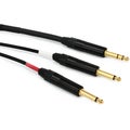 Photo of Mogami Gold Insert TS Cable - 1/4-inch TRS Male to Dual 1/4-inch TS Male - 12 foot