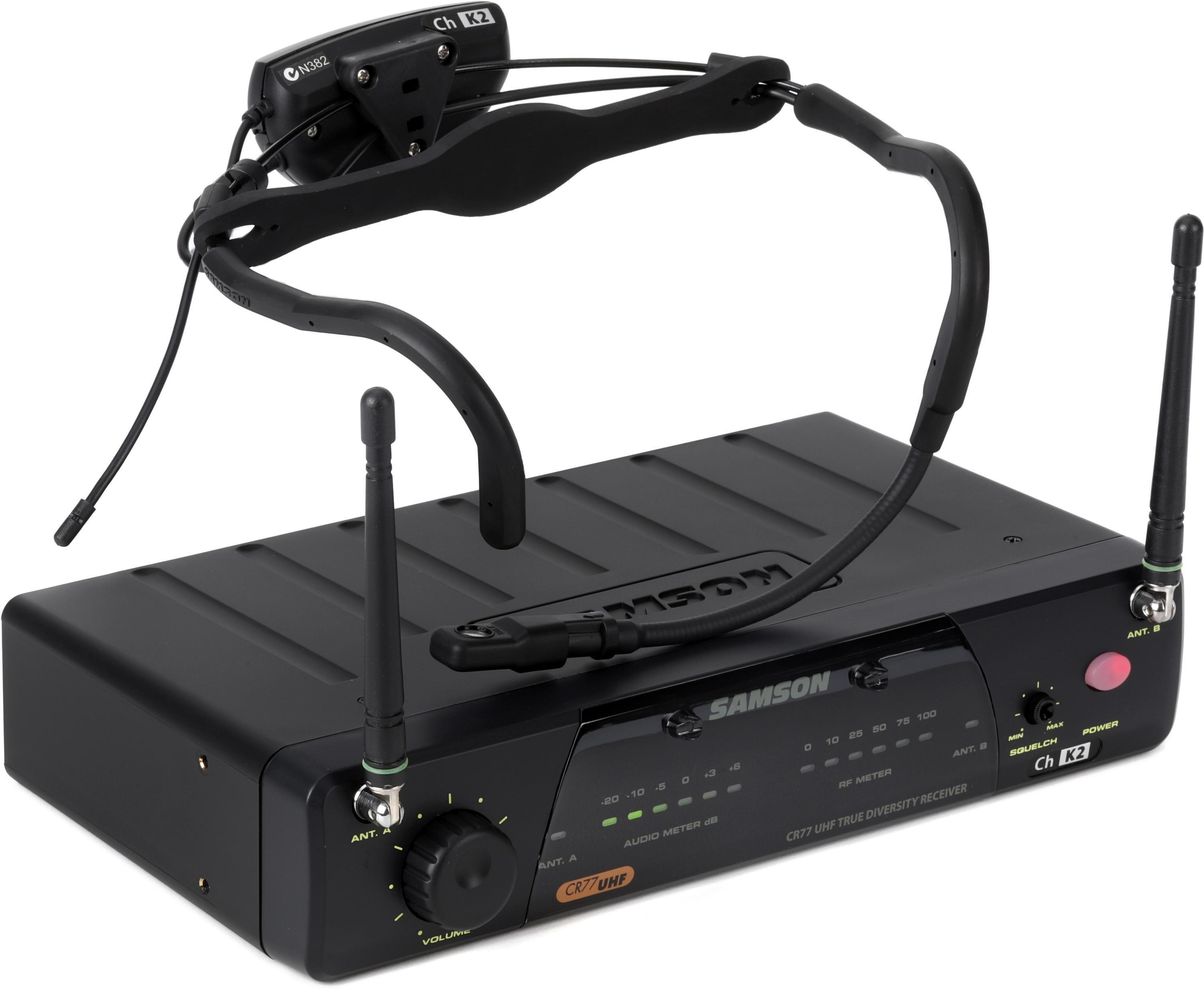 Samson AirLine 77 Fitness Wireless Headset Microphone System - K2