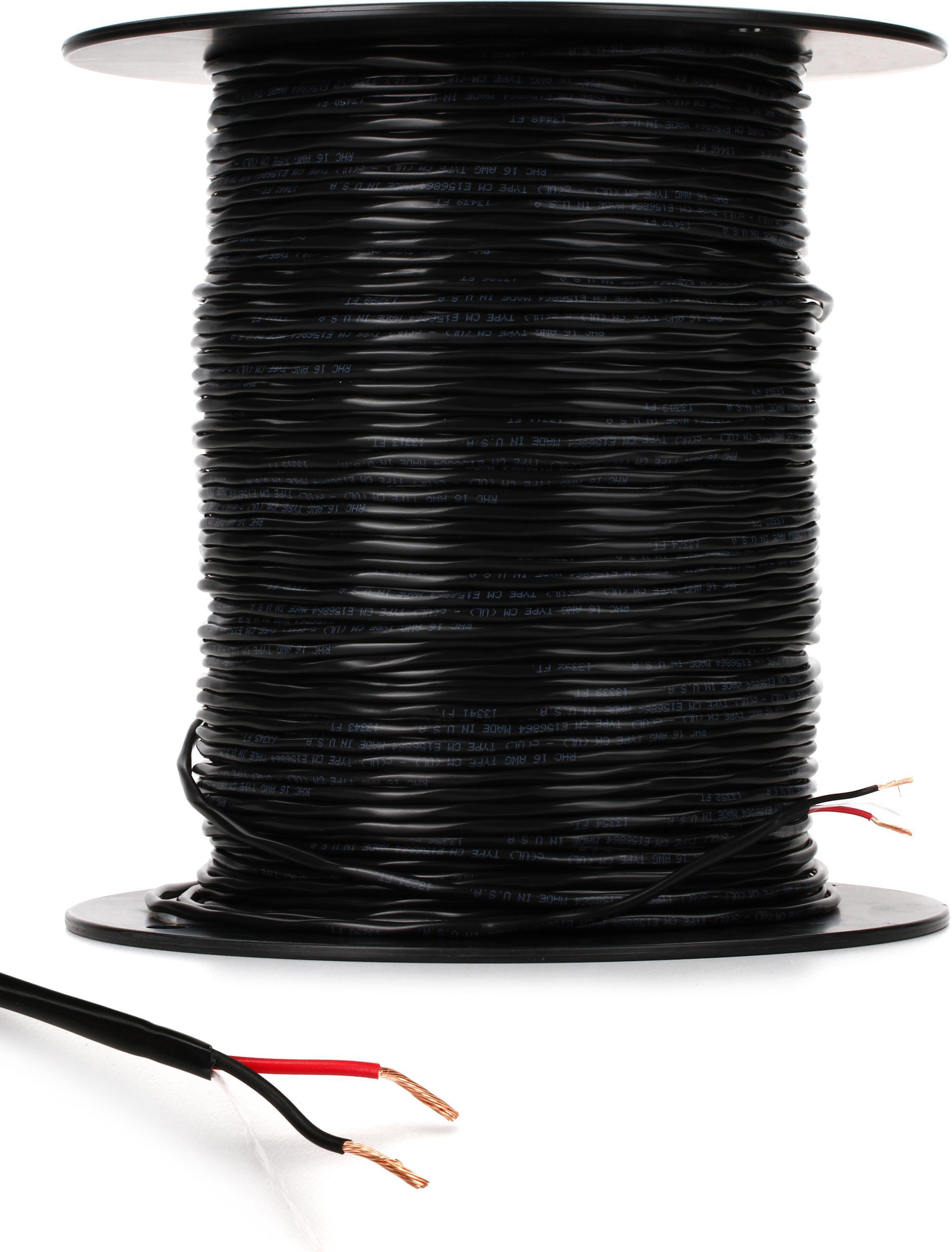 Photo of Pro Co CM-16/2.K Bulk Install Speaker Wire - Black 1000 Foot