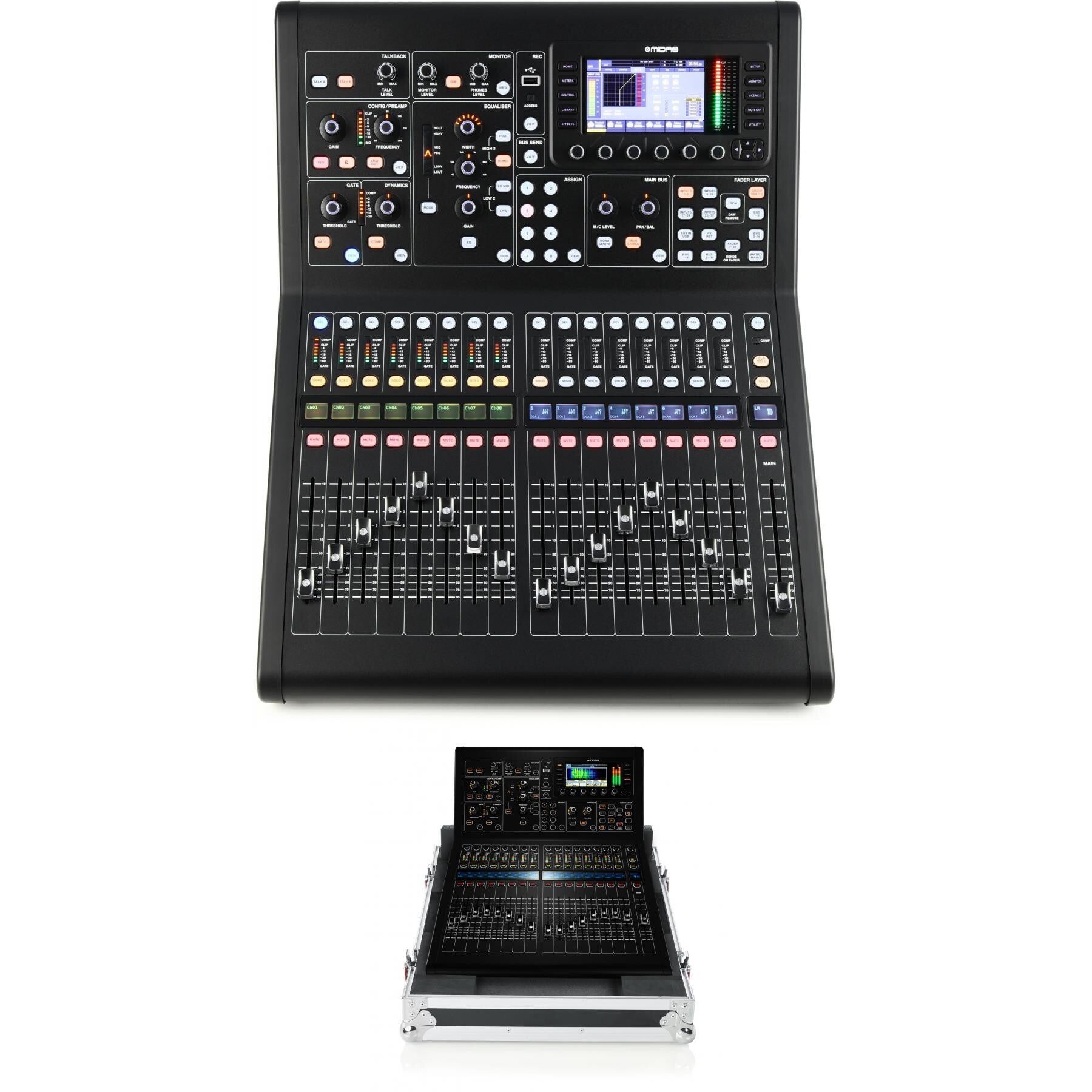 Midas M32R LIVE 40-channel Digital Mixer with ATA Wood Case