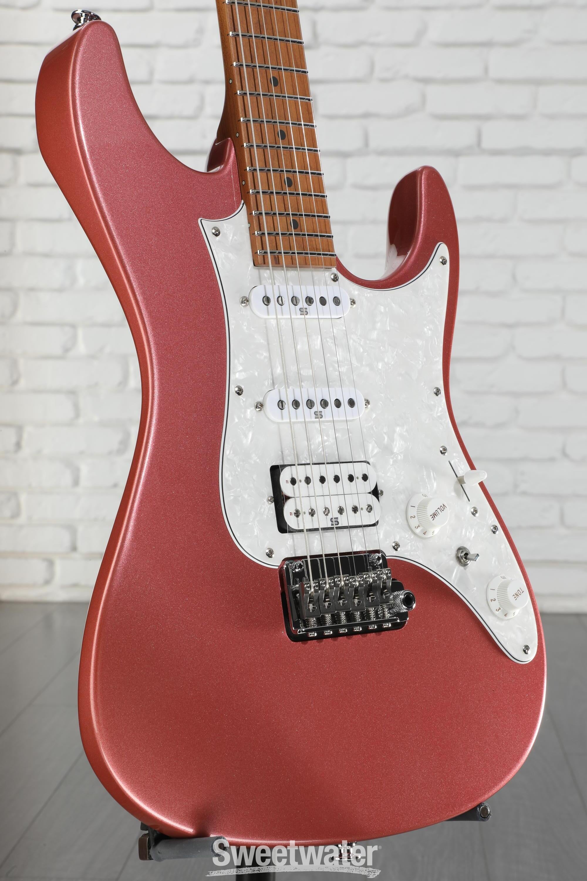 Ibanez Prestige AZ2204 Electric Guitar - Hazy Rose Metallic