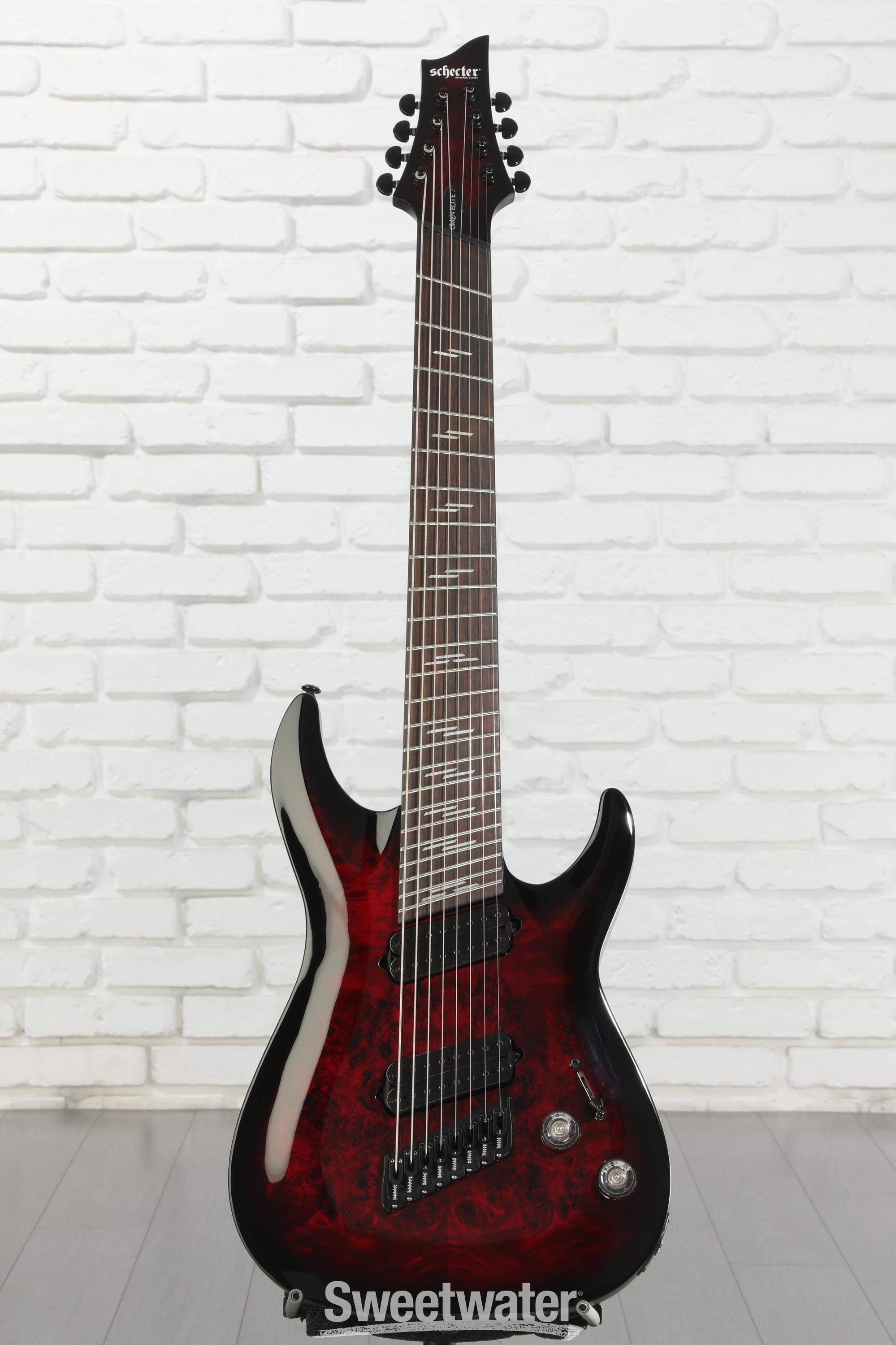 Schecter Omen Elite-8 Multiscale 8-string Electric Guitar - Black