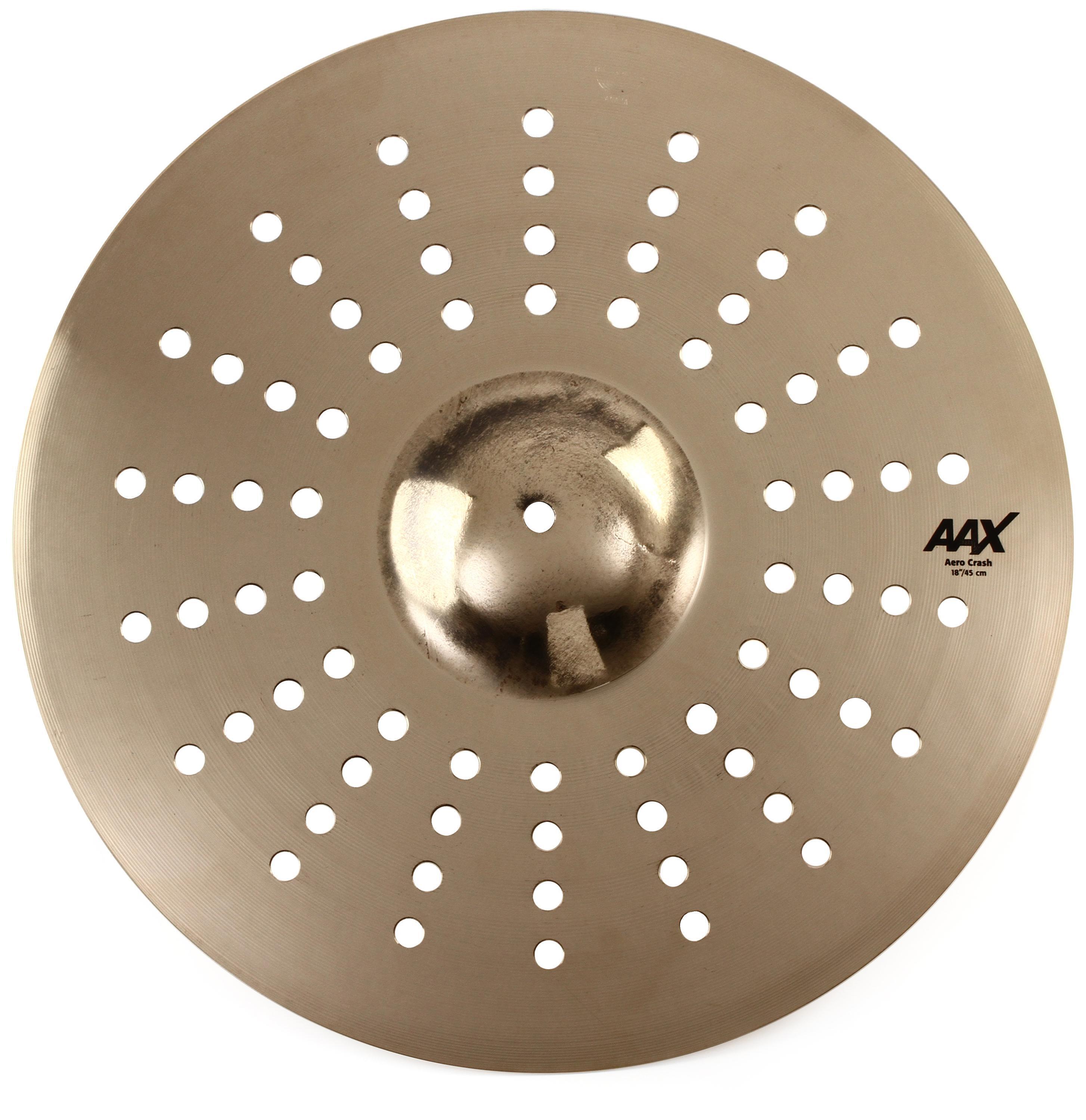 Sabian 18 inch AAX Aero Crash Cymbal - Brilliant Finish