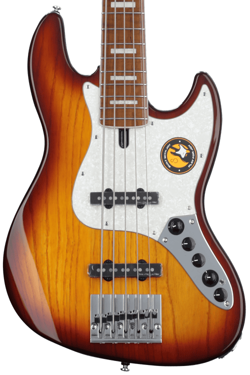 Marcus Miller V8 5-string Bass Guitar - Tobacco Sunburst - Sweetwater