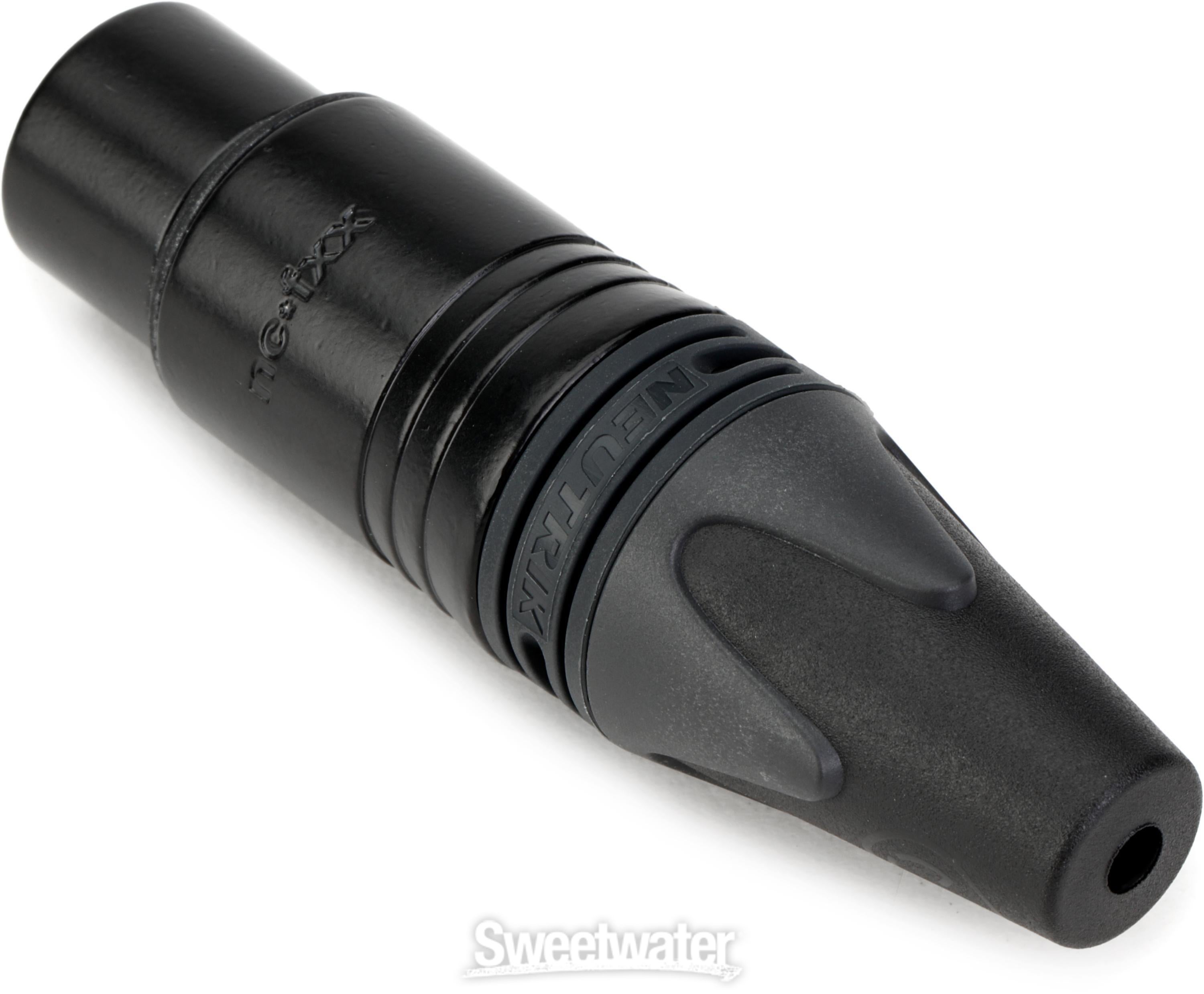 Neutrik NC3FXX-B 3-pole Female XLR Cable-mount Connector | Sweetwater