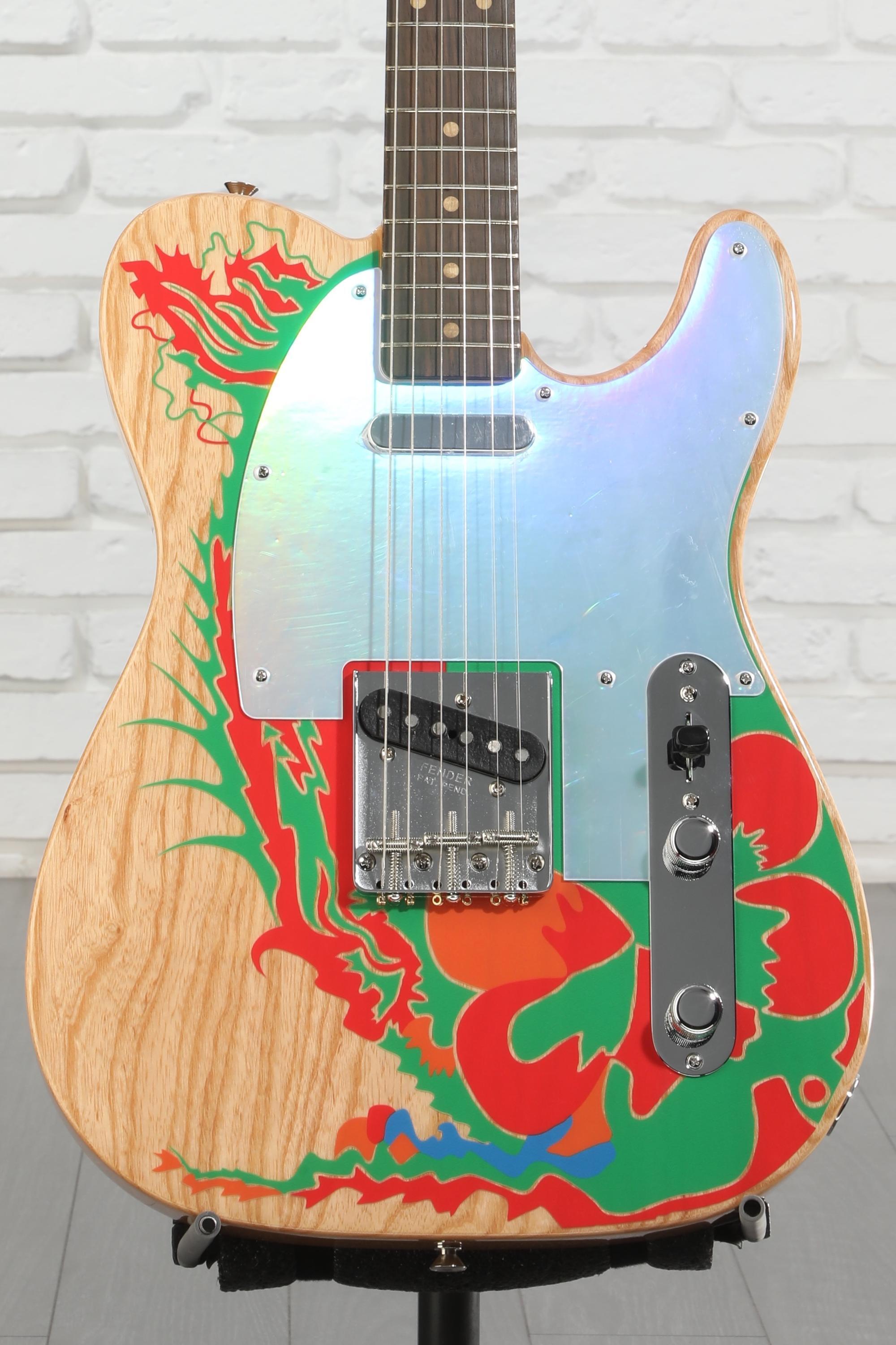 ギター Fender Jimmy Page Telecaster Fender Jimmy Page Telecaster - Natural with Artwork | Sweetwater