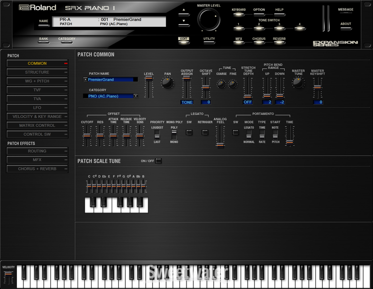 Roland SRX Piano I Synthesizer Software | Sweetwater