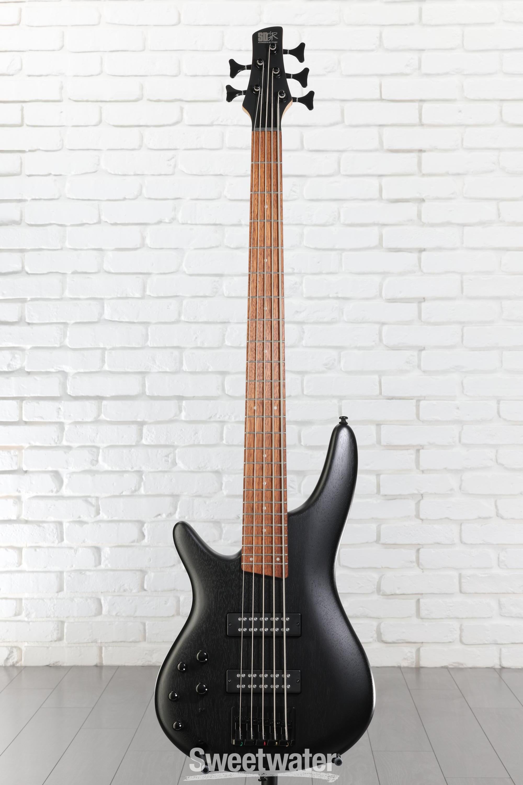 Ibanez Standard SR305EBL Left-handed Bass Guitar - Weathered Black