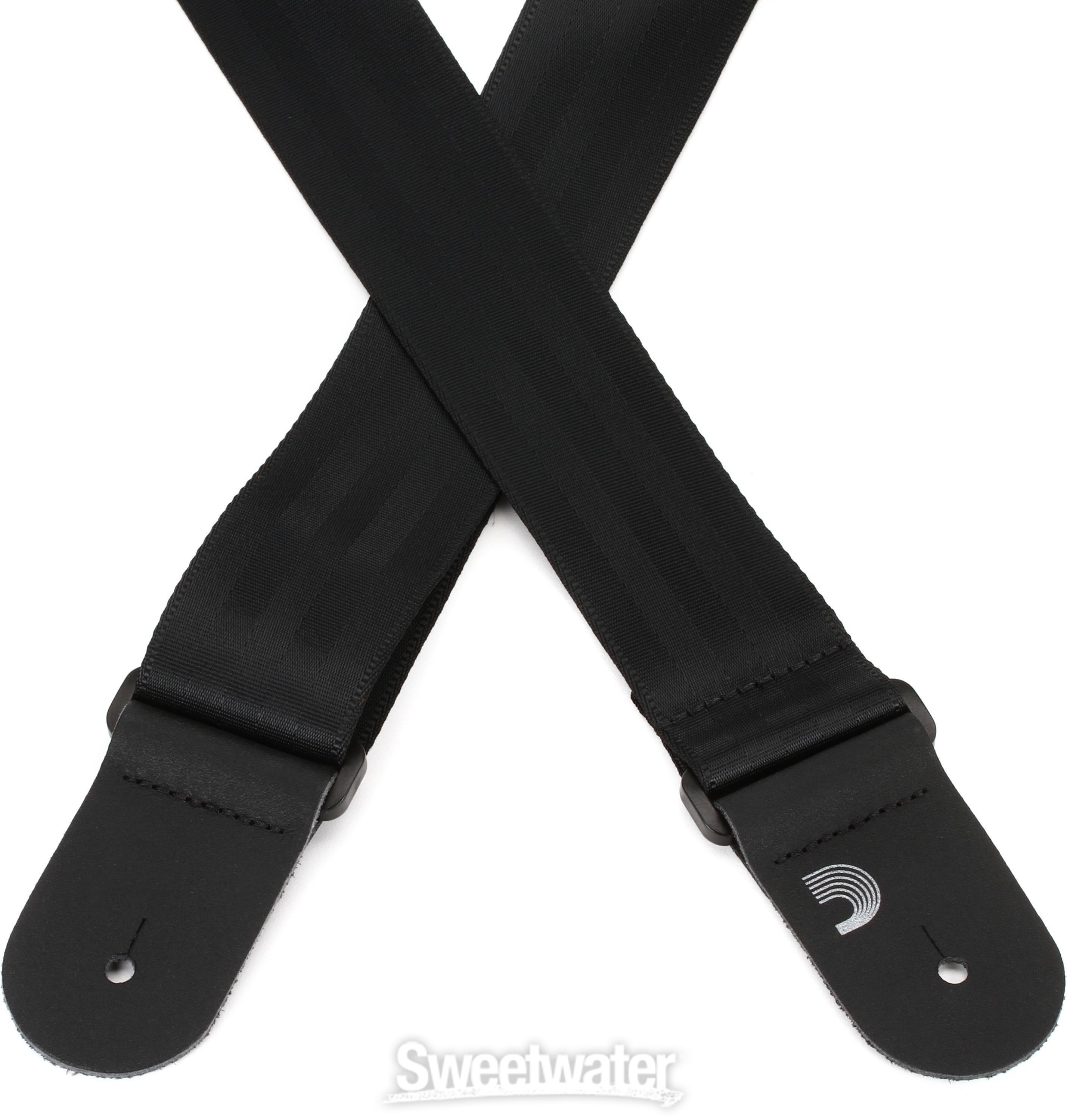 Seat Belt Guitar Strap Black Sweetwater