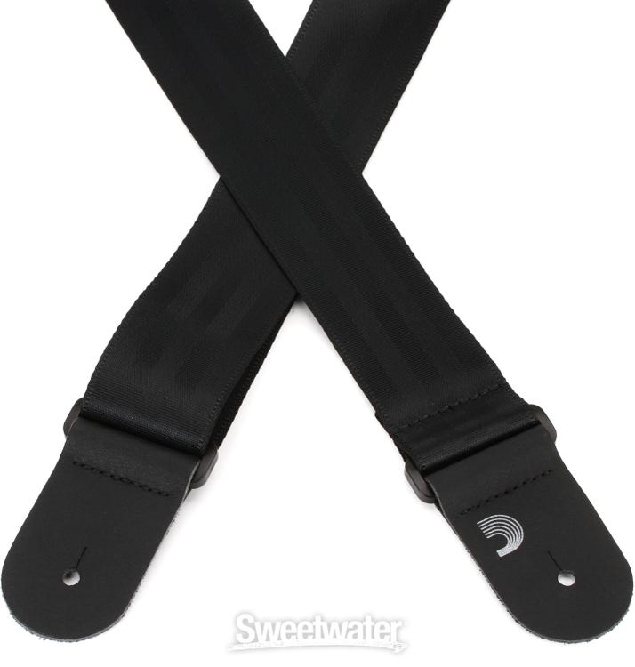 Seat Belt Guitar Strap - Black - Sweetwater