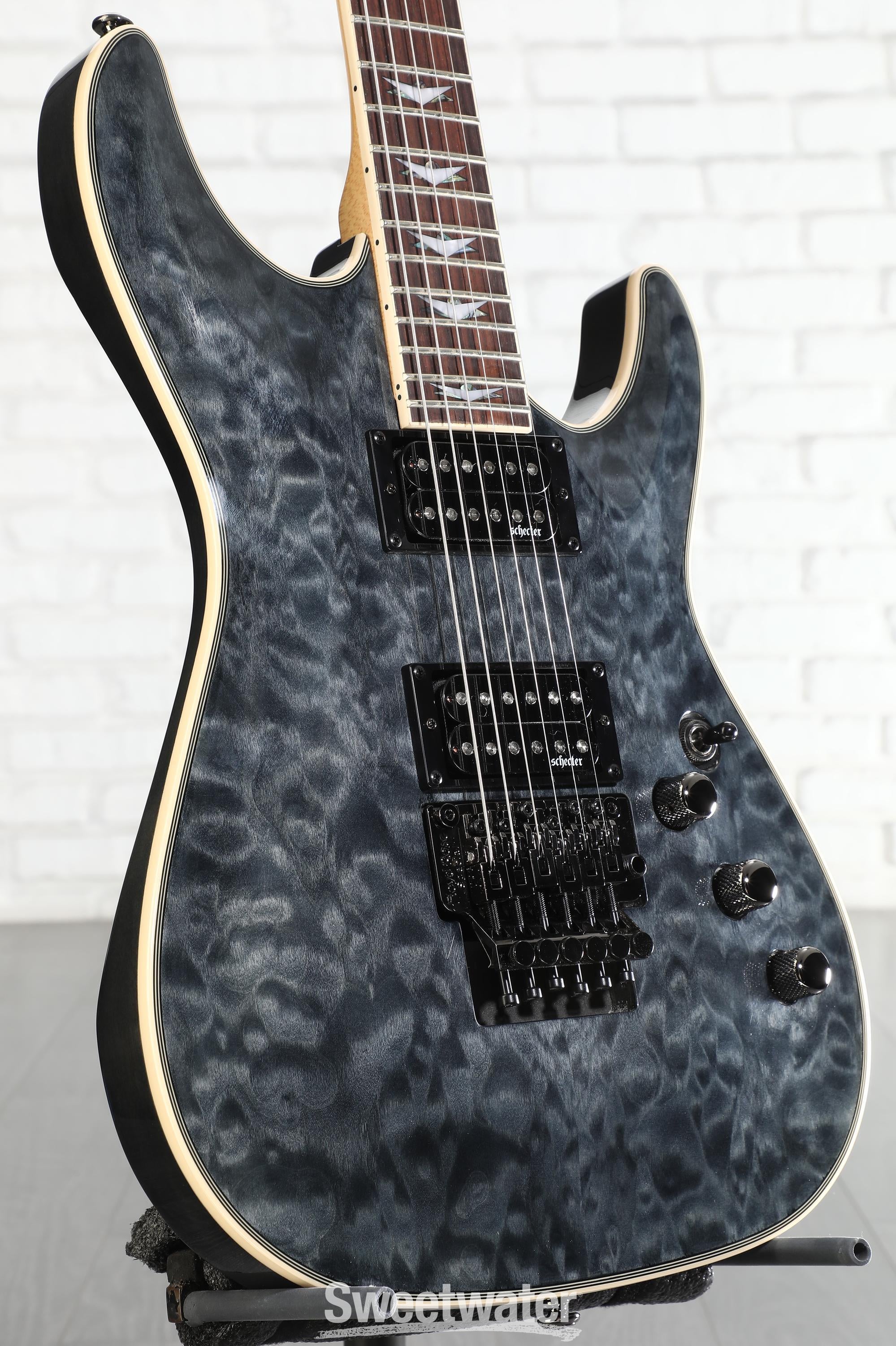 Schecter Omen Extreme-6 FR Electric Guitar - See-Thru Black