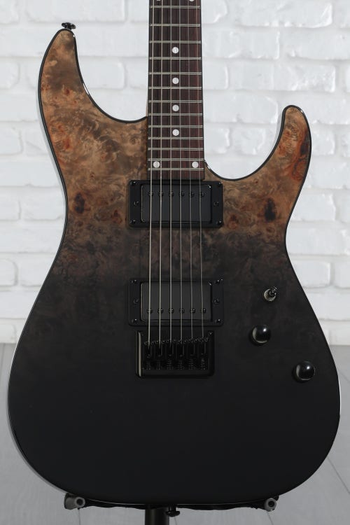 Schecter C-1 Standard Electric Guitar - Black Fade Burst Burl