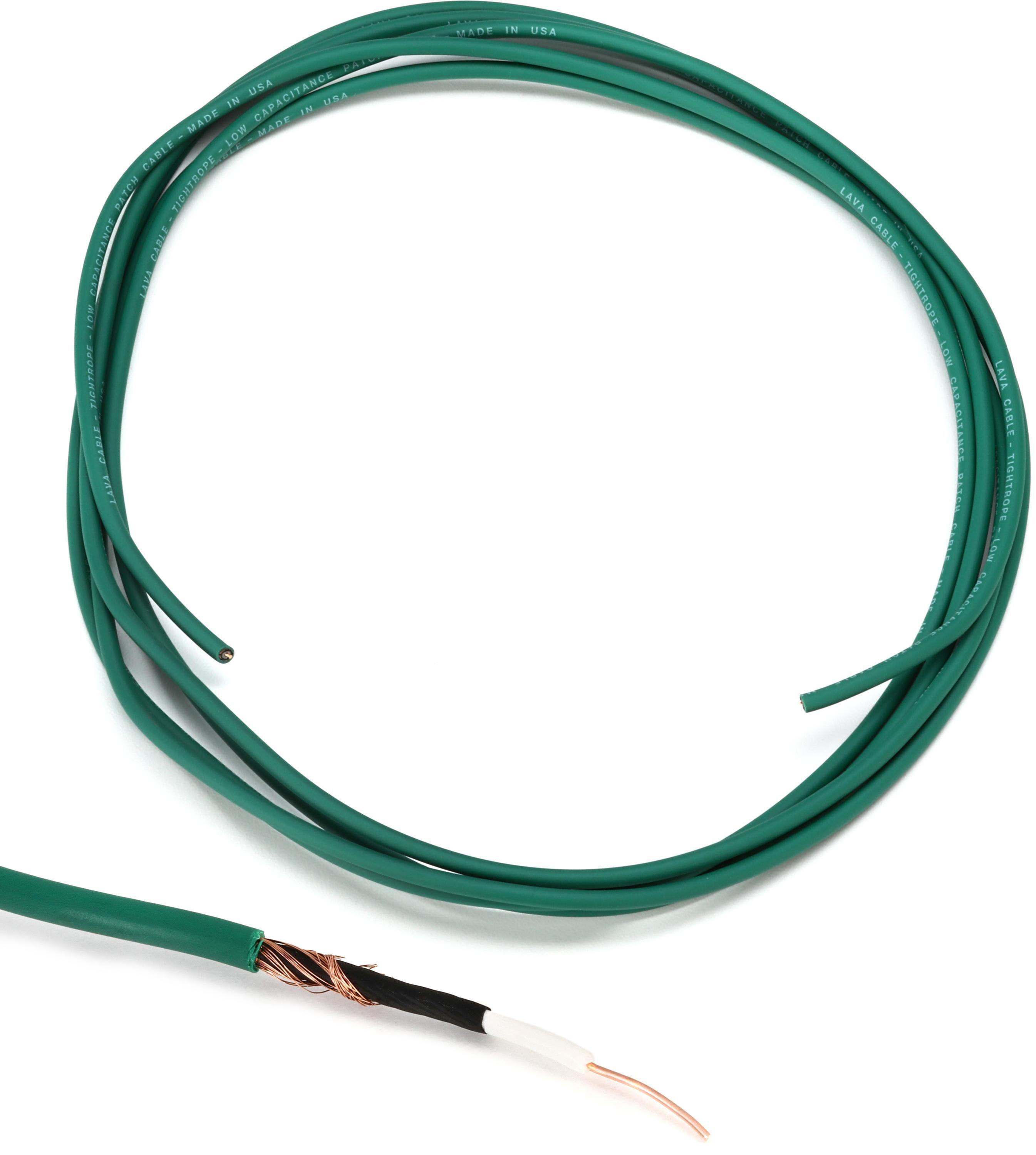 Photo of Lava Cable Tightrope Instrument Wire - Green 10 Foot