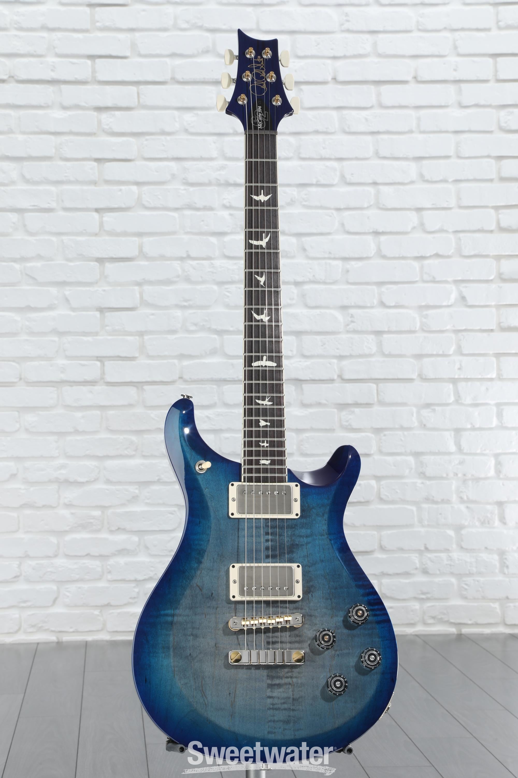 ギター PRS USA McCarty 594 Faded Whale Blue Platinum PRS PRS McCarty 594 with Pattern Vintage Neck