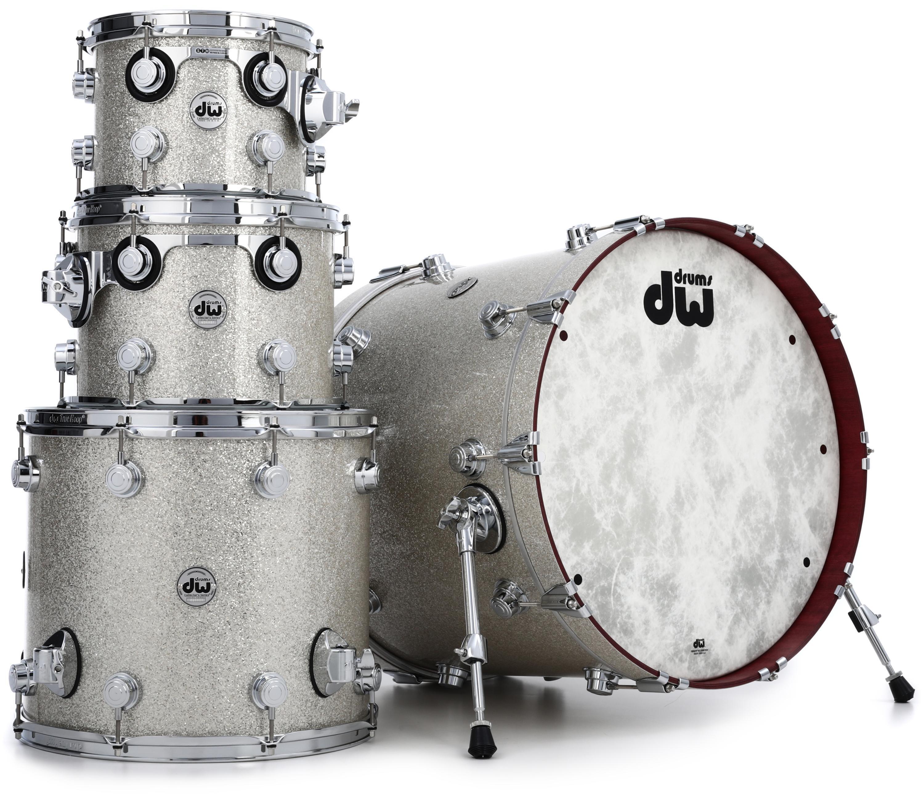 DW Collector's Series Purpleheart FinishPly 4-piece Shell Pack - Broken  Glass