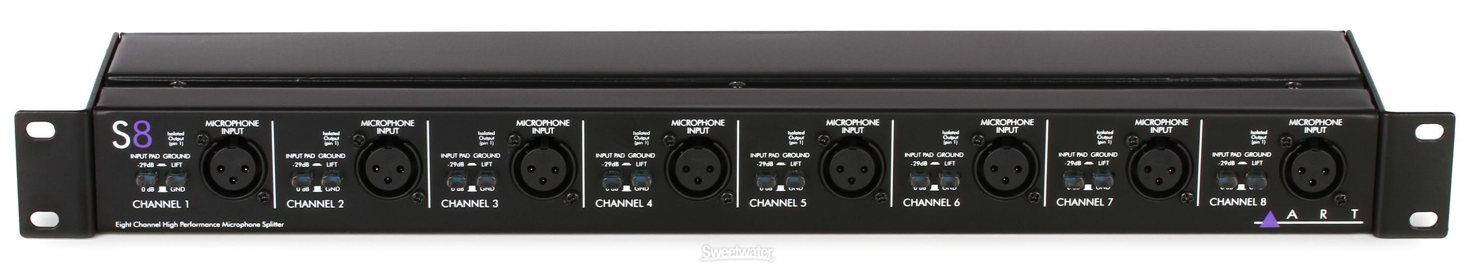 ART S8 8-channel Microphone Splitter | Sweetwater