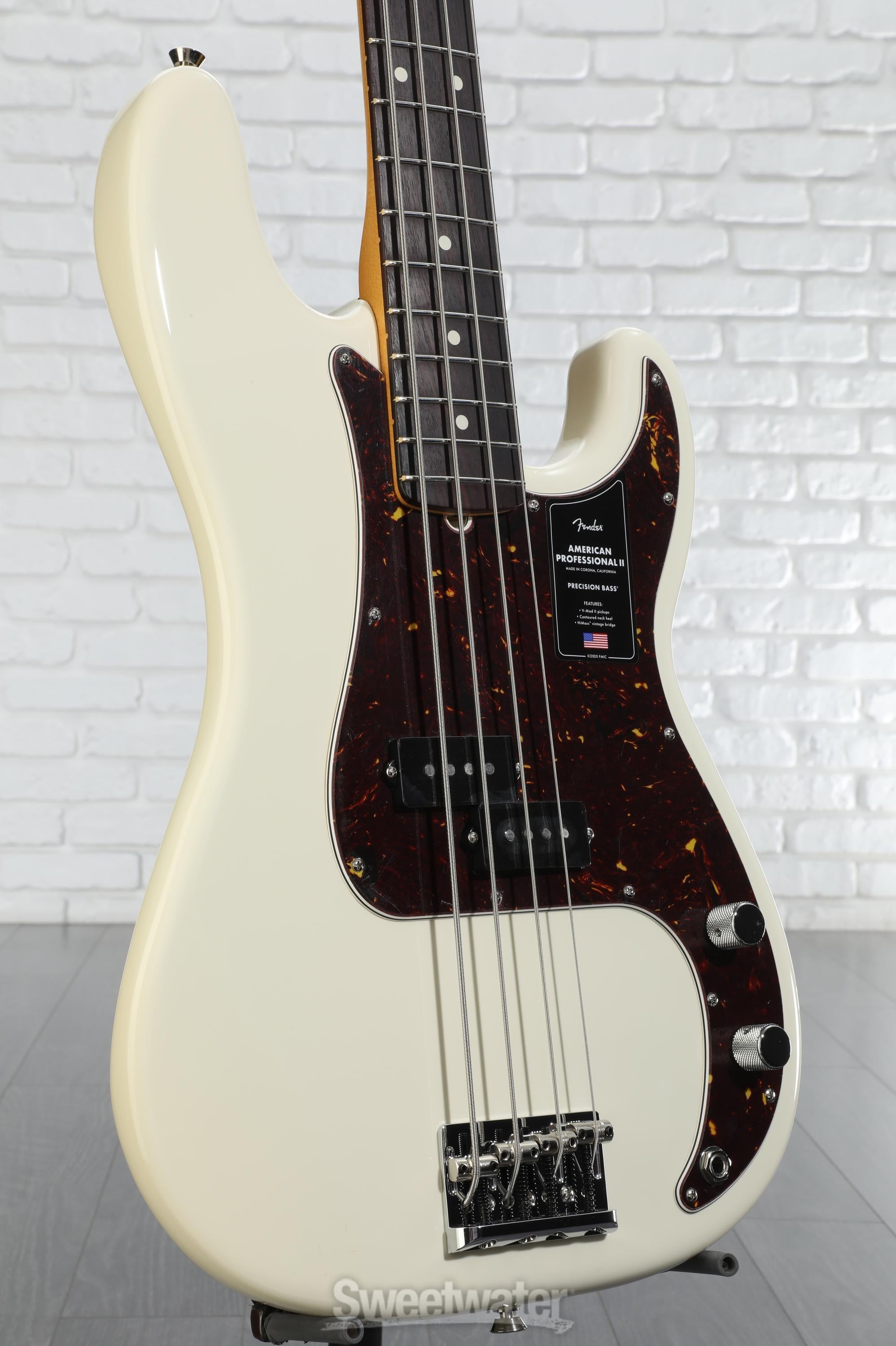 ベース American Professional II Precision Bass Fender American Professional II Precision Bass - Olympic