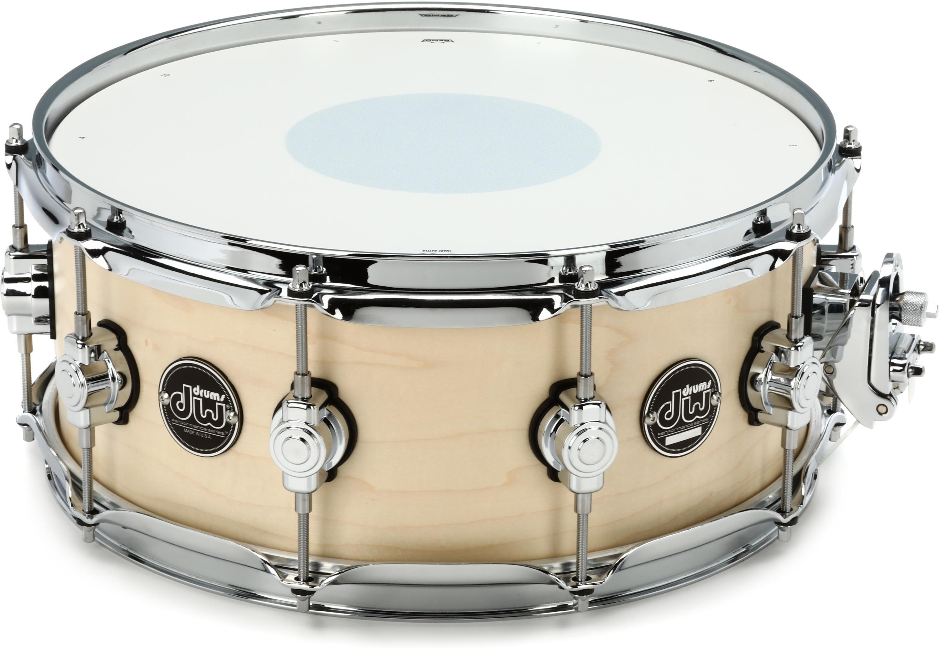 DW Performance Series Snare Drum - 5.5 x 14 inch - Natural Satin Oil -  Sweetwater Exclusive