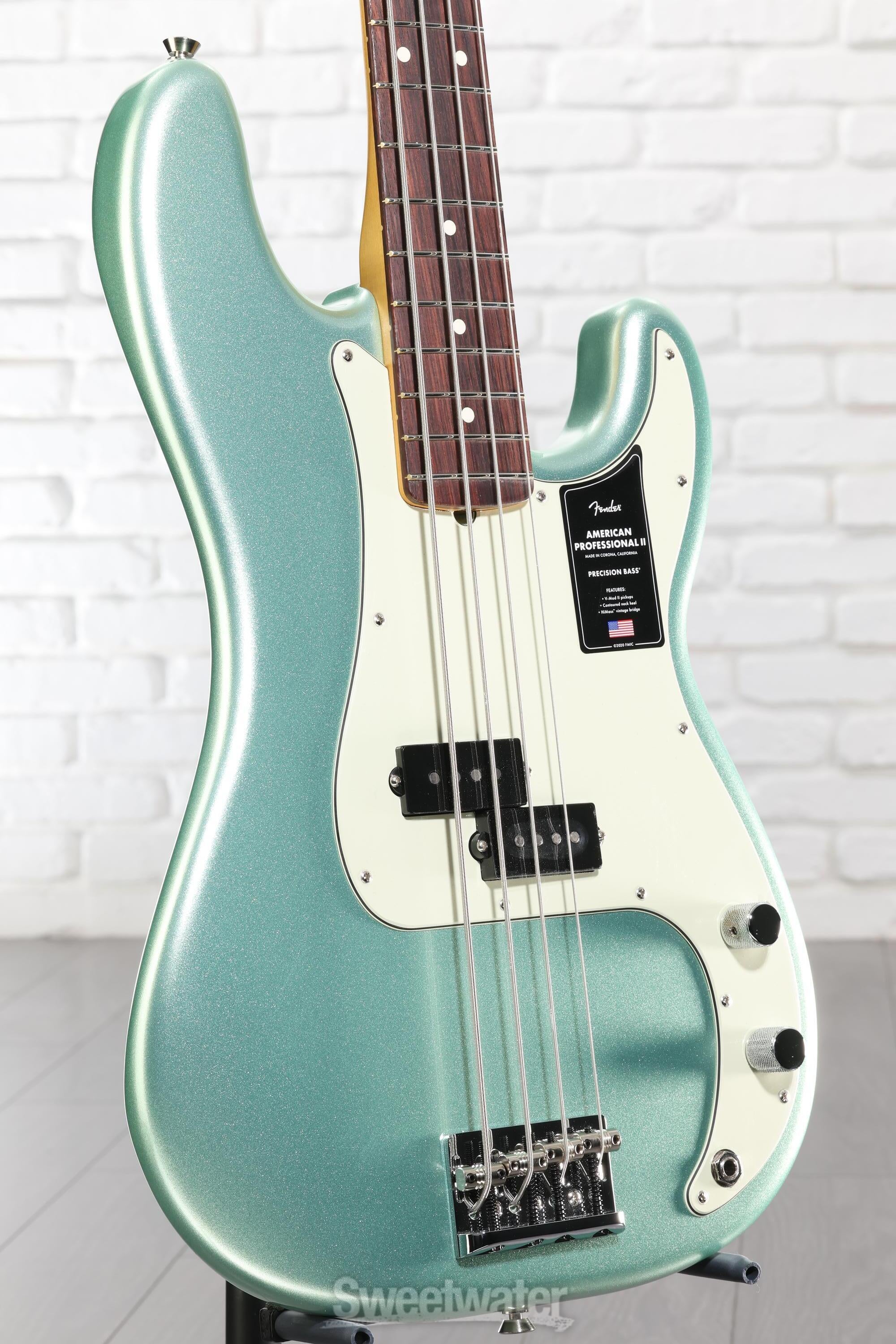Fender American Professional II Precision Bass - Mystic Surf Green