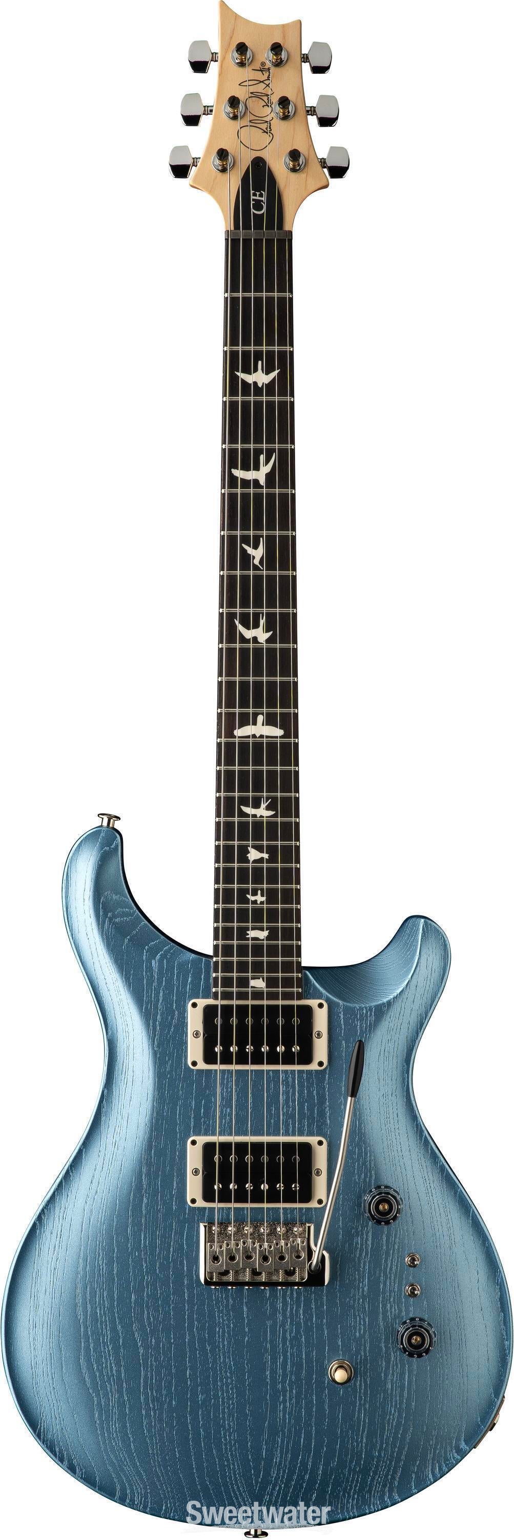 PRS Limited-edition CE 24-08 Swamp Ash Electric Guitar - Satin Frost Blue  Metallic | Sweetwater