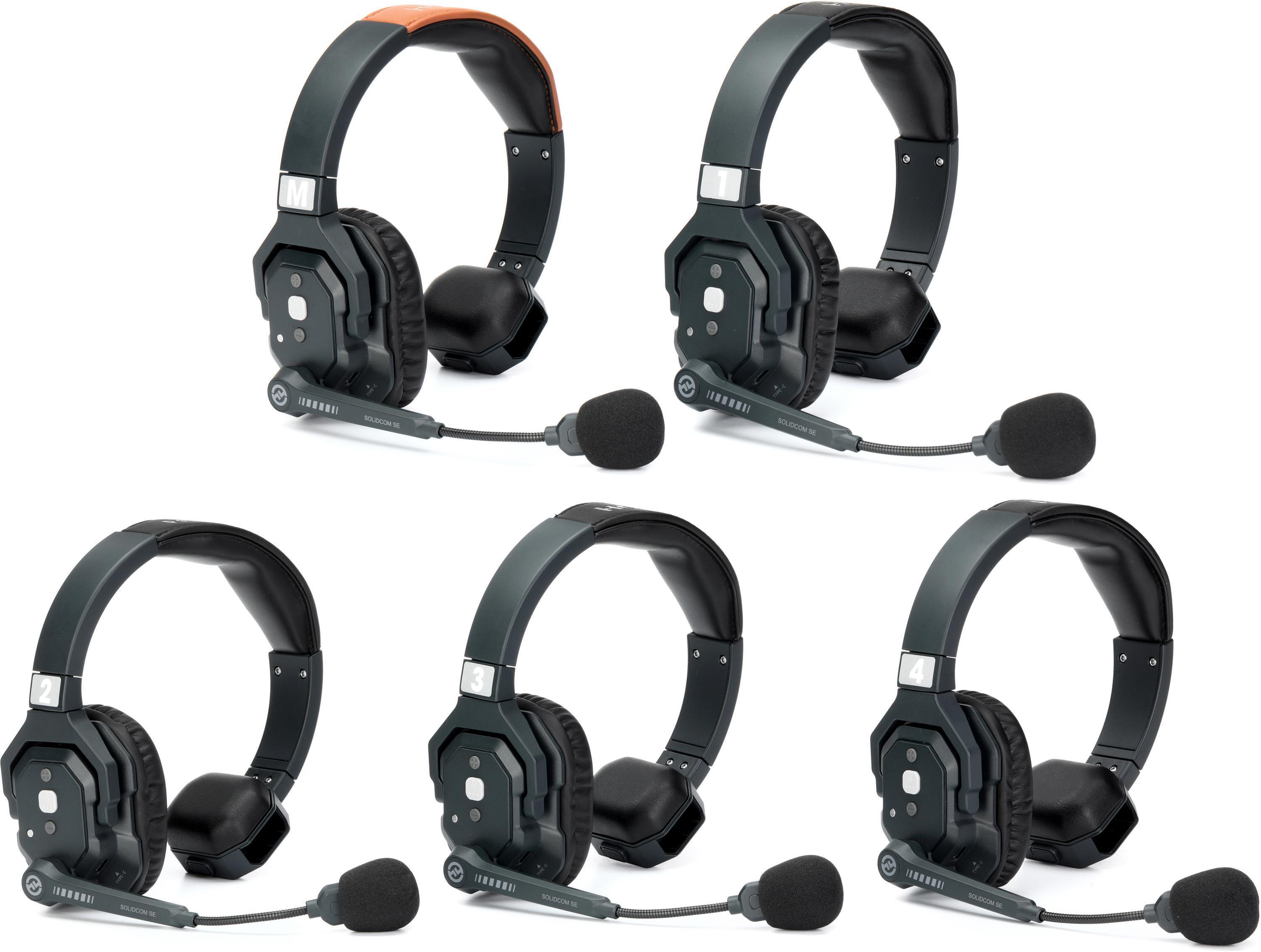 ８ch　Hollyland Solidcom SE Pro 4S Hollyland Solidcom SE Pro-4S 1300ft Full-Duplex Wireless Headset