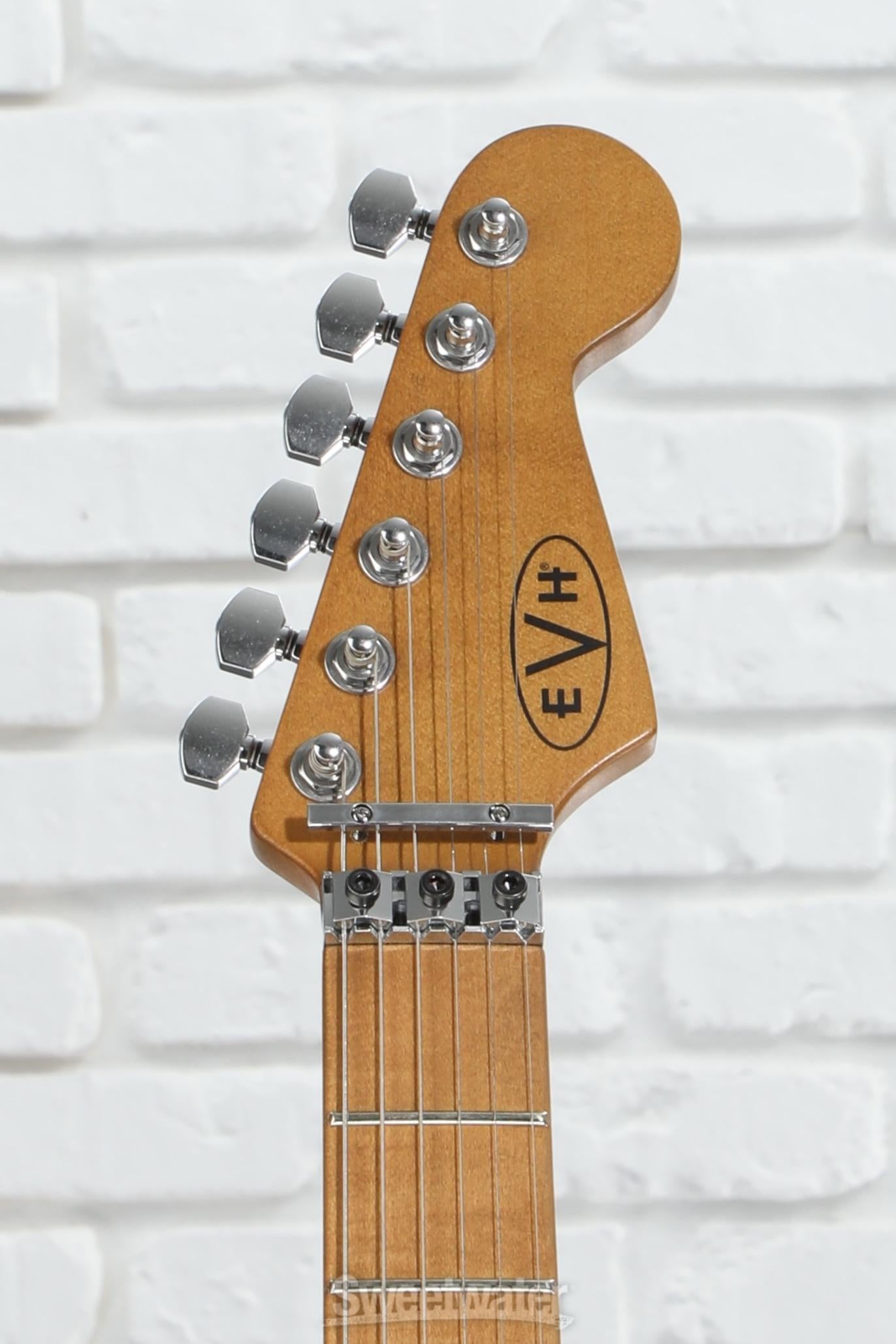 EVH Striped Series Frankenstein Relic - Red/Black/White