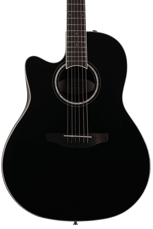 Ovation Celebrity Standard CS24L-5G Mid-depth Left-handed Acoustic-electric  Guitar - Black