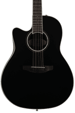 Photo of Ovation Celebrity Standard CS24L-5G Mid-depth Left-handed Acoustic-electric Guitar - Black