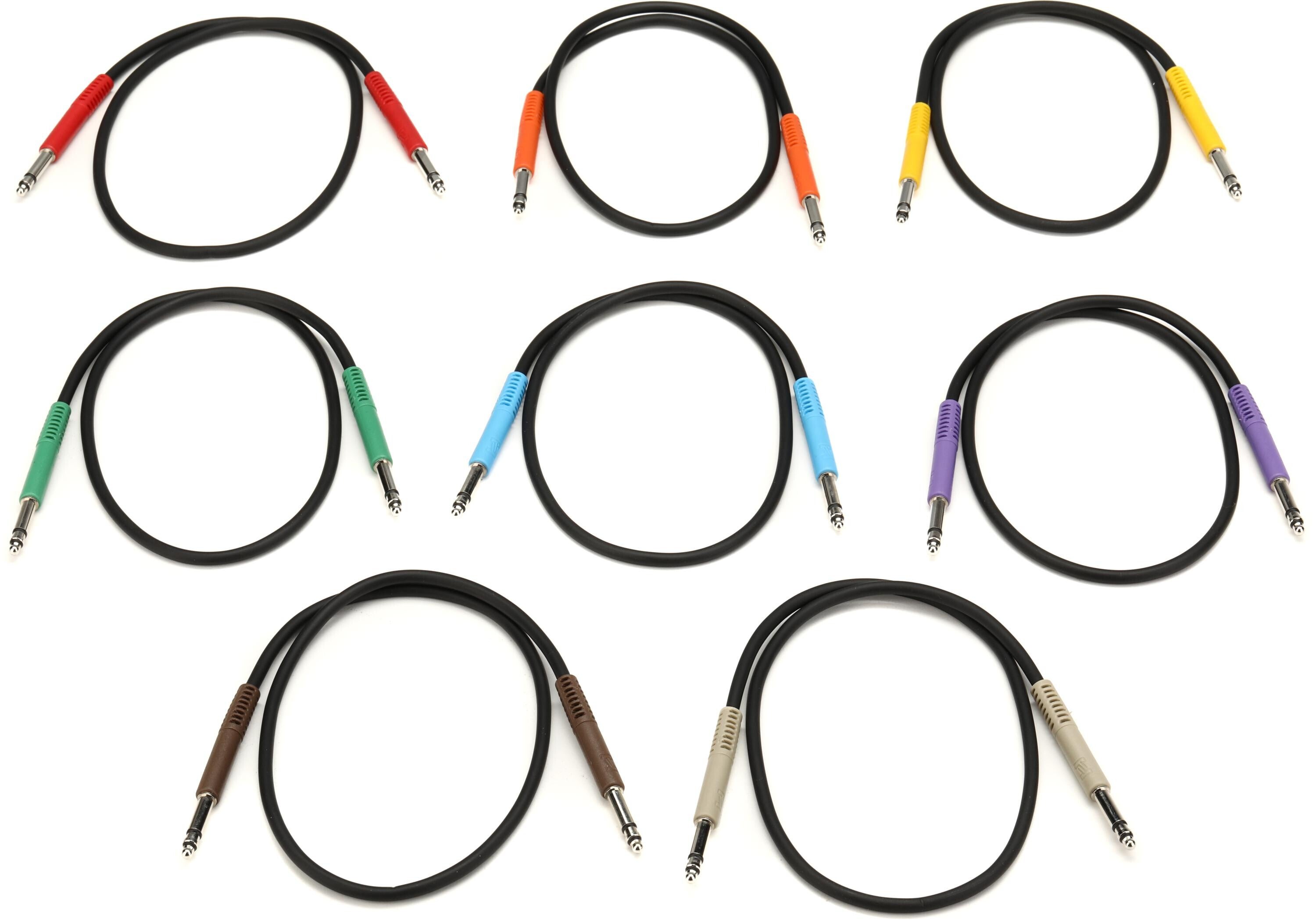 Photo of Hosa TTS-845 Balanced TT Patch Cable 8-pack - 1.5 foot