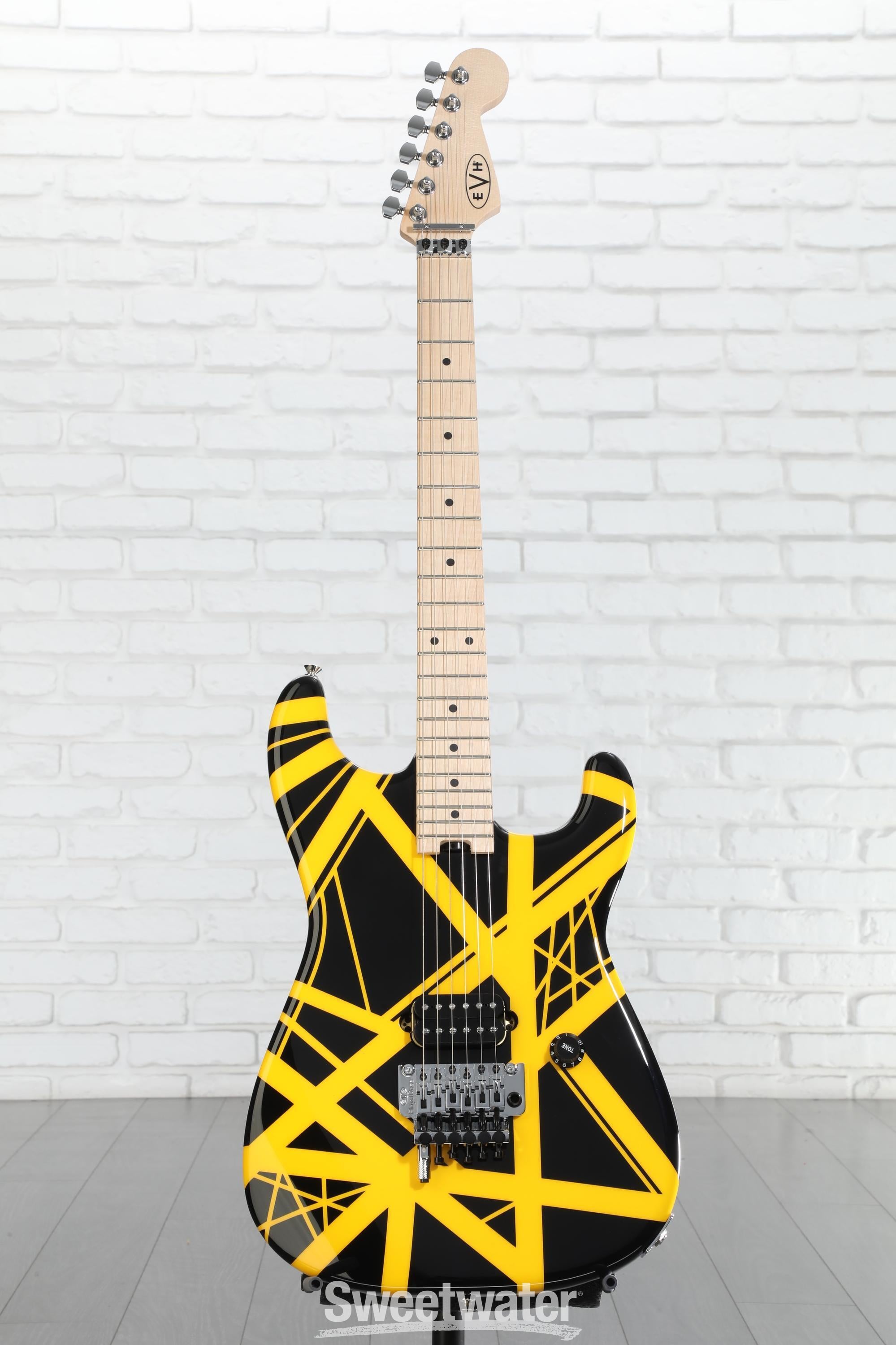 EVH Striped Series - Black w/ Yellow Stripes