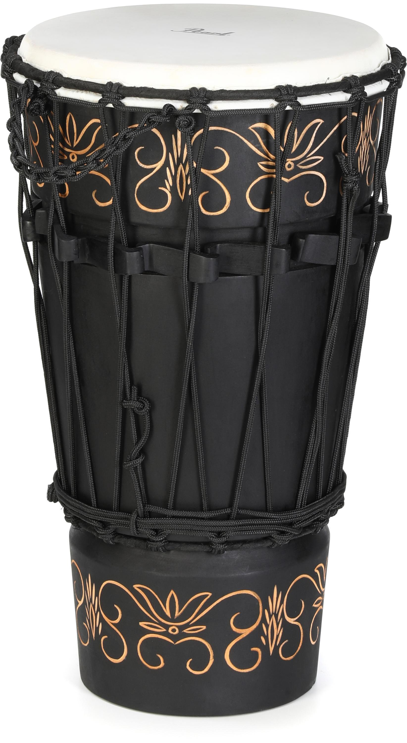 Pearl Rope Tuned Wood Ashiko - Hand Carved Finish | Sweetwater