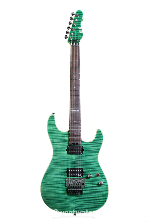 ESP E-II ST-2 - Emerald Green, Flamed Maple | Sweetwater