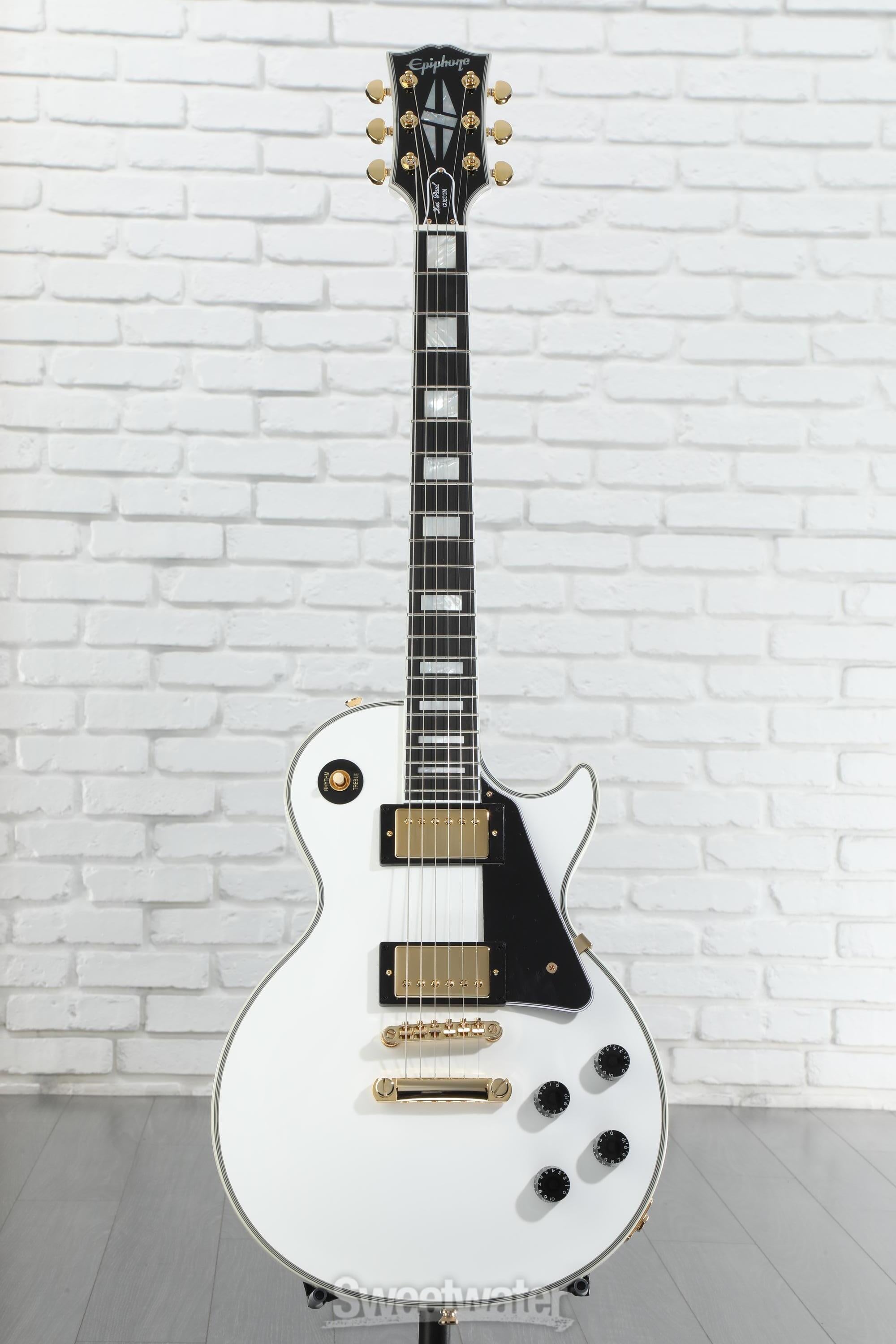 Epiphone Les Paul Custom ホワイト Epiphone Les Paul Custom Pro Antique White – Chicago Music