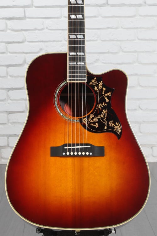 Epiphone Hummingbird Deluxe EC Acoustic-electric Guitar - Autumn Burst