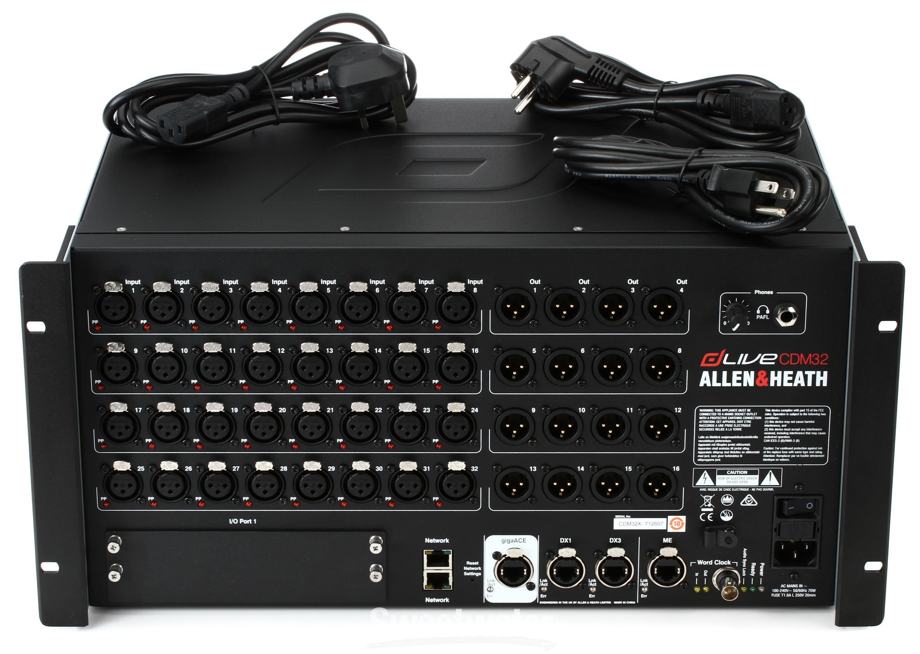 Allen & Heath dLive MixRack CDM32 32-input Digital Stage Box