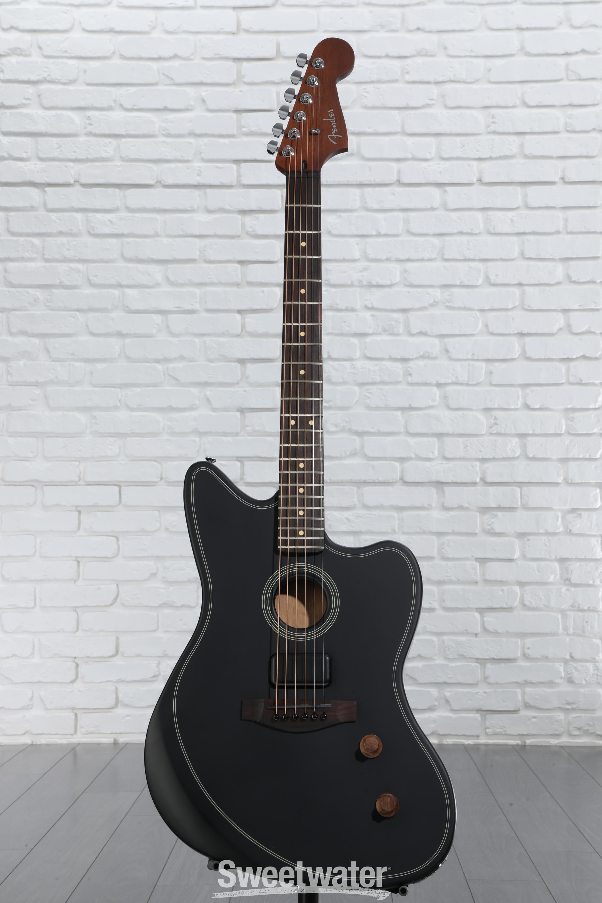 ギター Fender Acoustasonic Standard Black 11FenderACOUSSTDJAZZMASTERBLK_