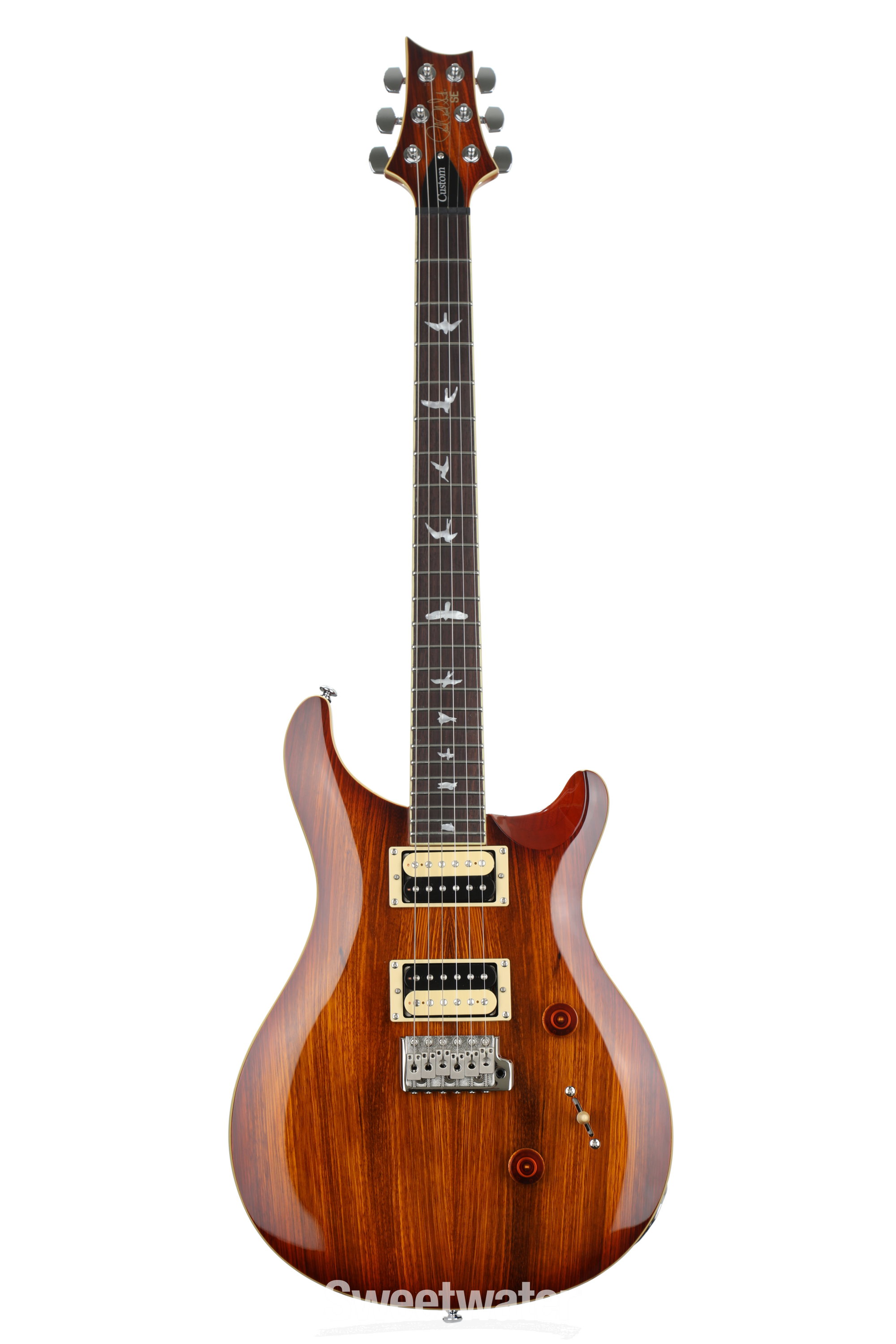 PRS SE Custom 24 Exotic Zebrawood - Vintage Sunburst Reviews | Sweetwater