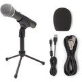 Photo of Samson Q2U Recording and Podcasting Pack USB/XLR Dynamic Microphone with Accessories
