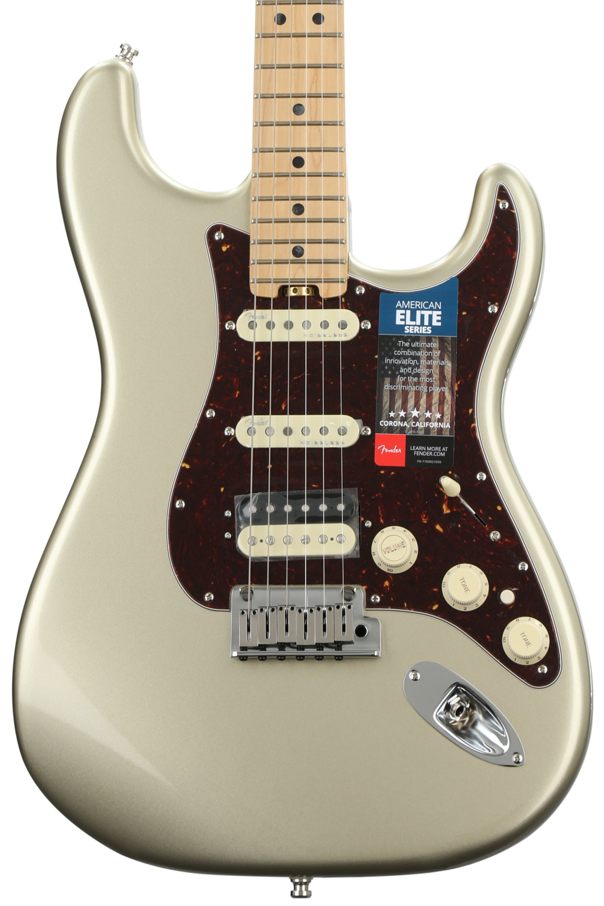 ギター Fender USA American Elite Stratocaster Fender American Elite Stratocaster HSS Shawbucker - Champagne w