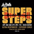 Photo of La Bella SS40-CB Super Steps Electric Bass Guitar Strings - .029-.118 Extra Ligh,t 6-string