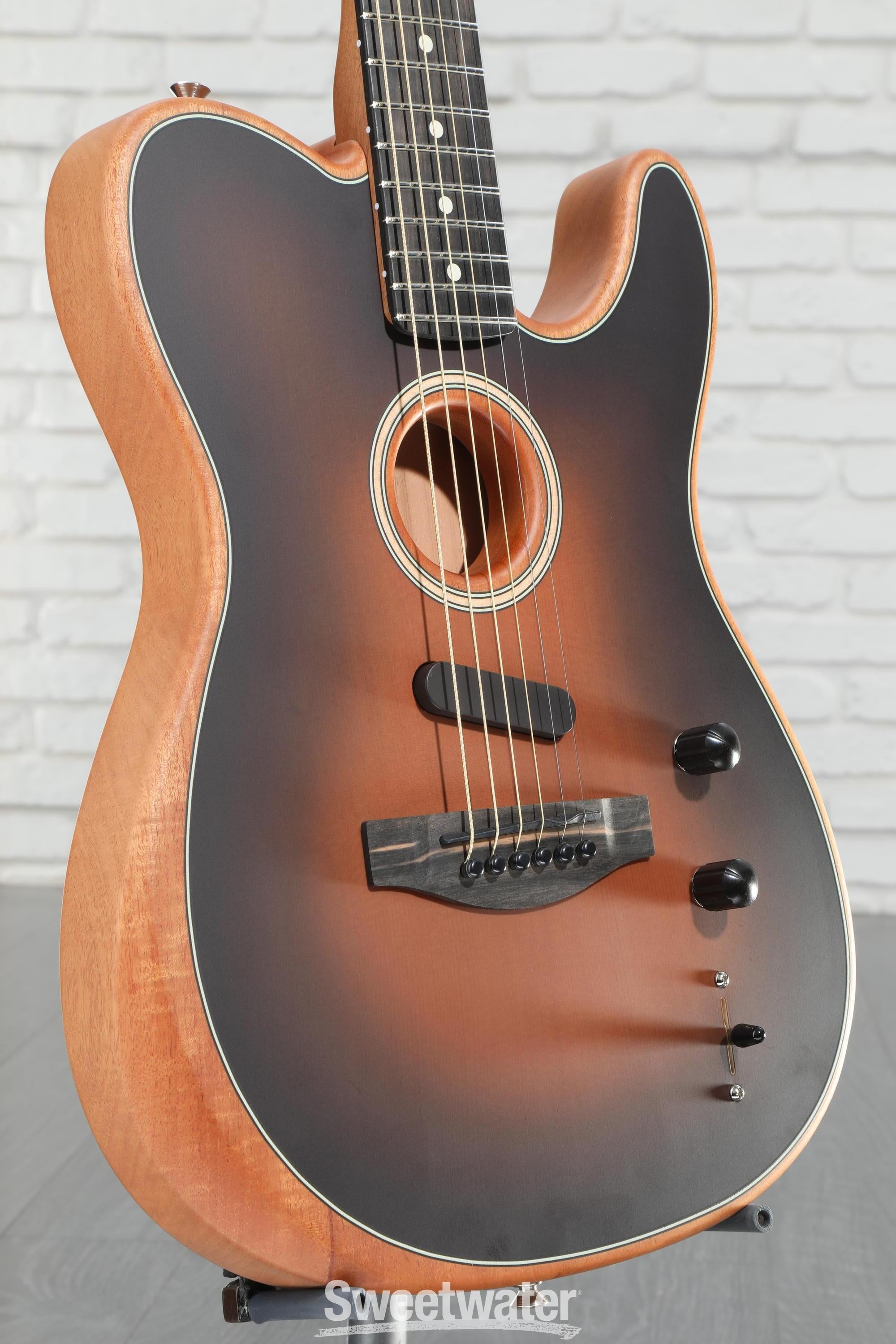 Fender American Acoustasonic Telecaster - Sunburst | Sweetwater Fender American Acoustasonic Telecaster - Sunburst | Sweetwater