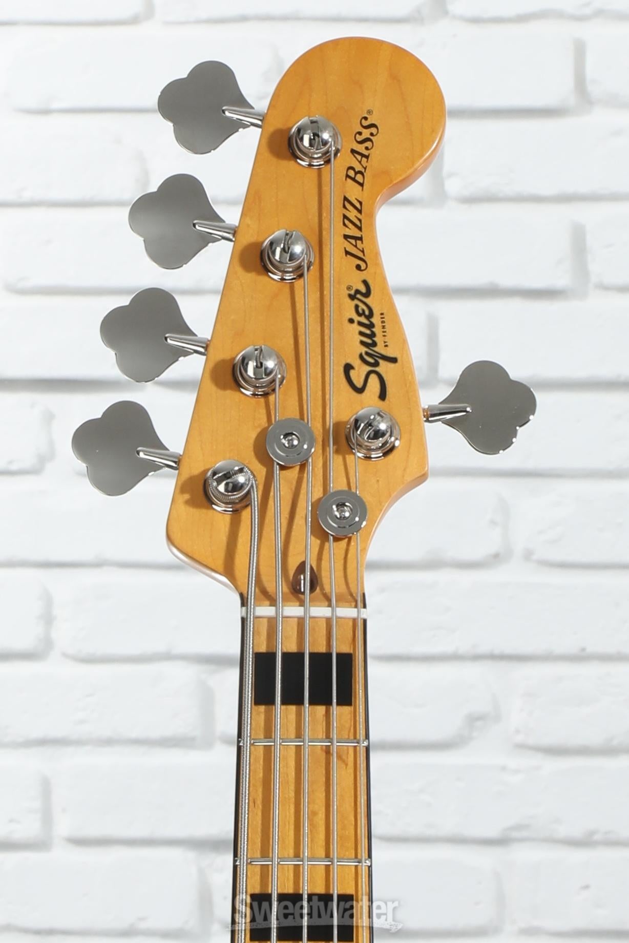 Squier Classic Vibe '70s Jazz Bass V - Black with Maple