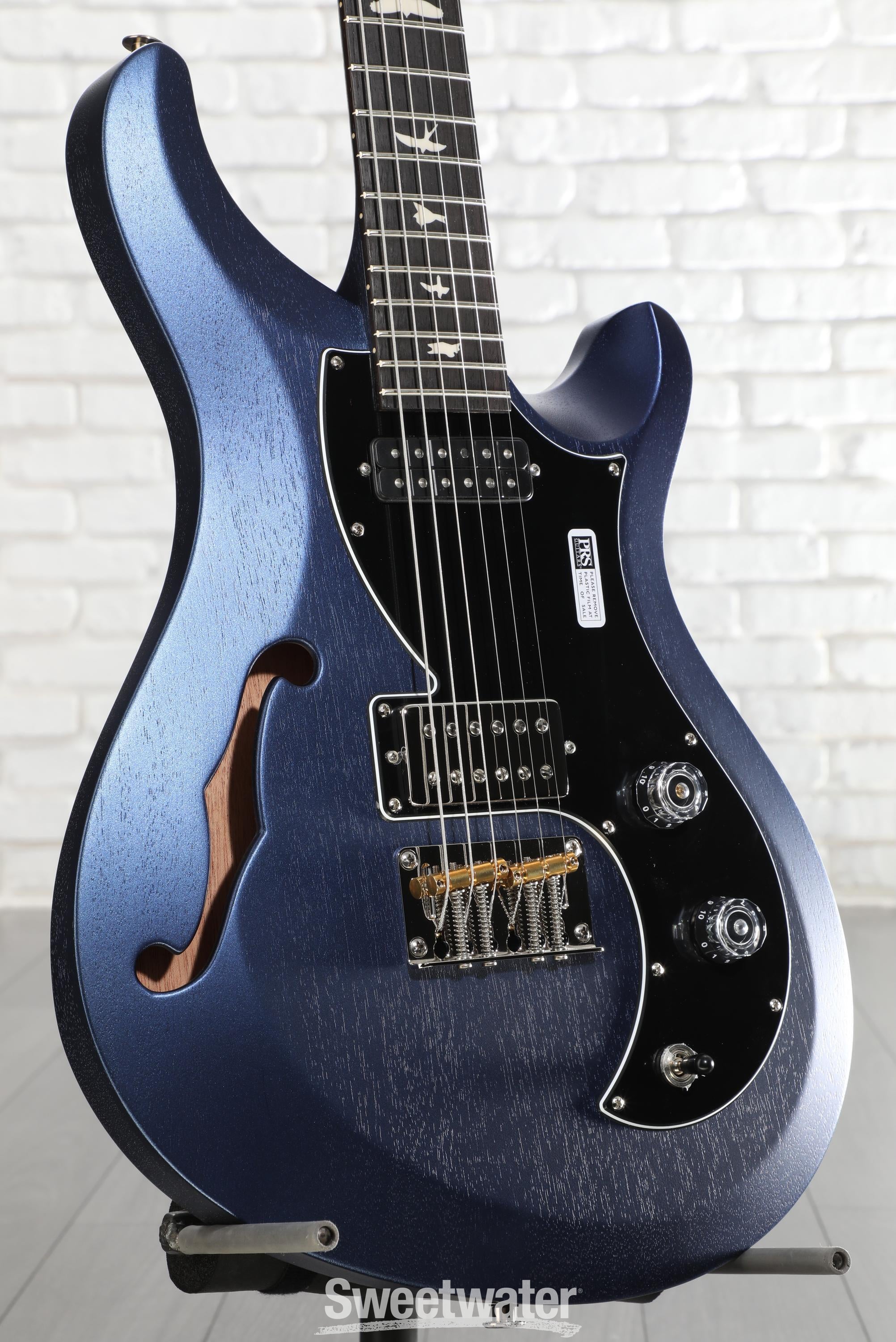 Photo of PRS S2 Vela Semi-Hollow Satin Electric Guitar - Metallic Midnight