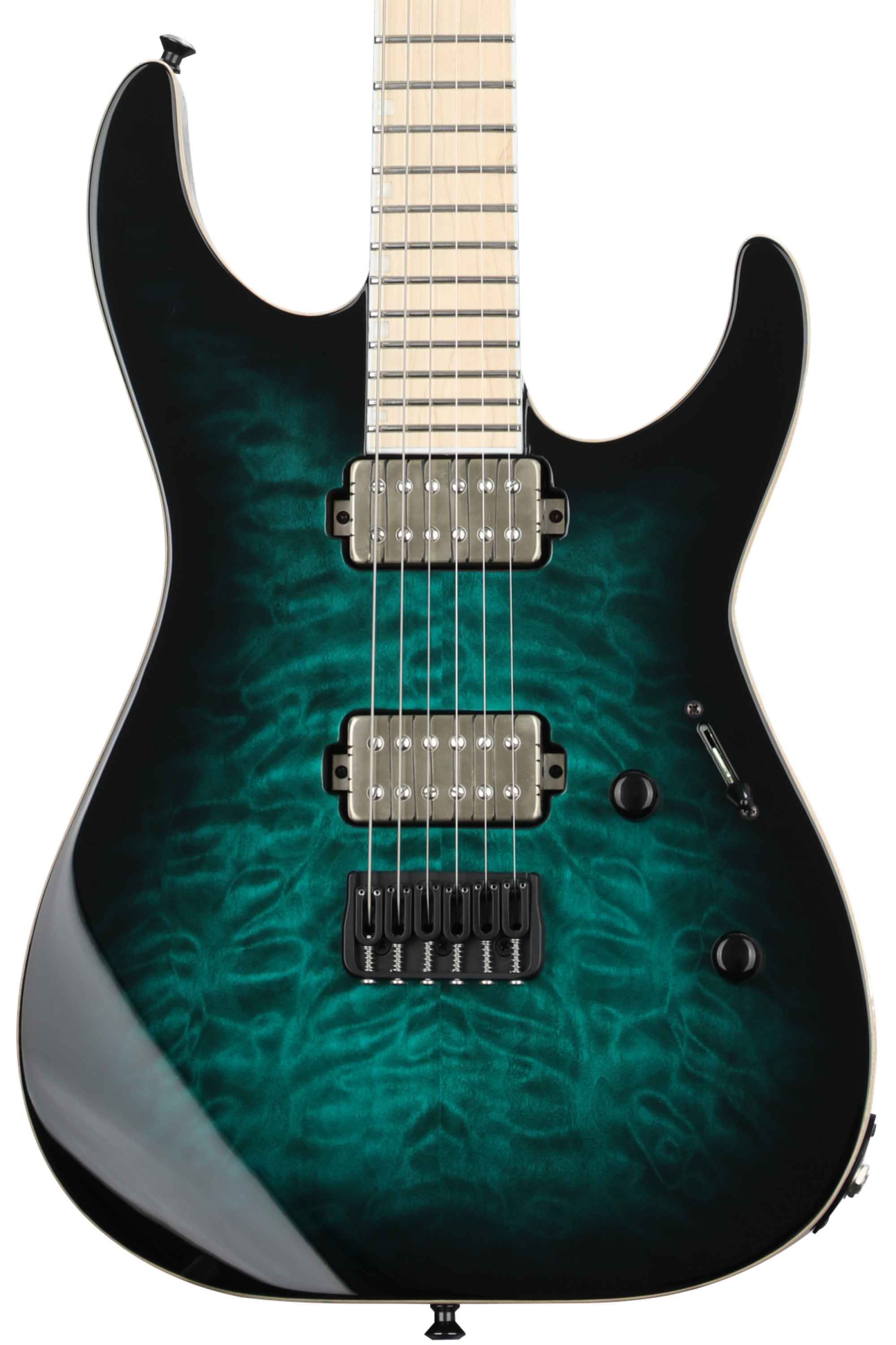 ESP E-II M-II NT - Black Turquoise Burst | Sweetwater