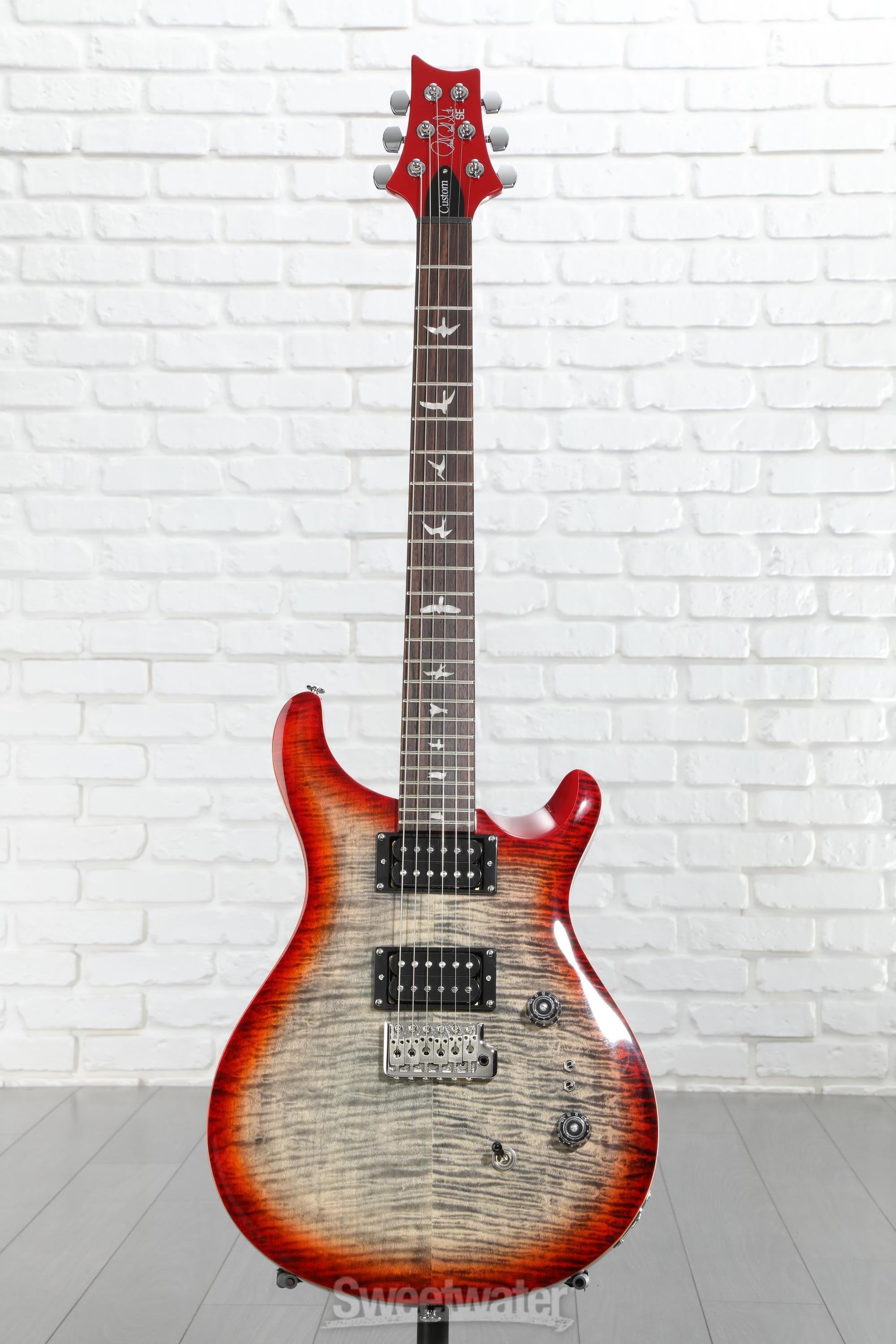 PRS SE Custom 24-08 Electric Guitar - Charcoal Cherry Burst
