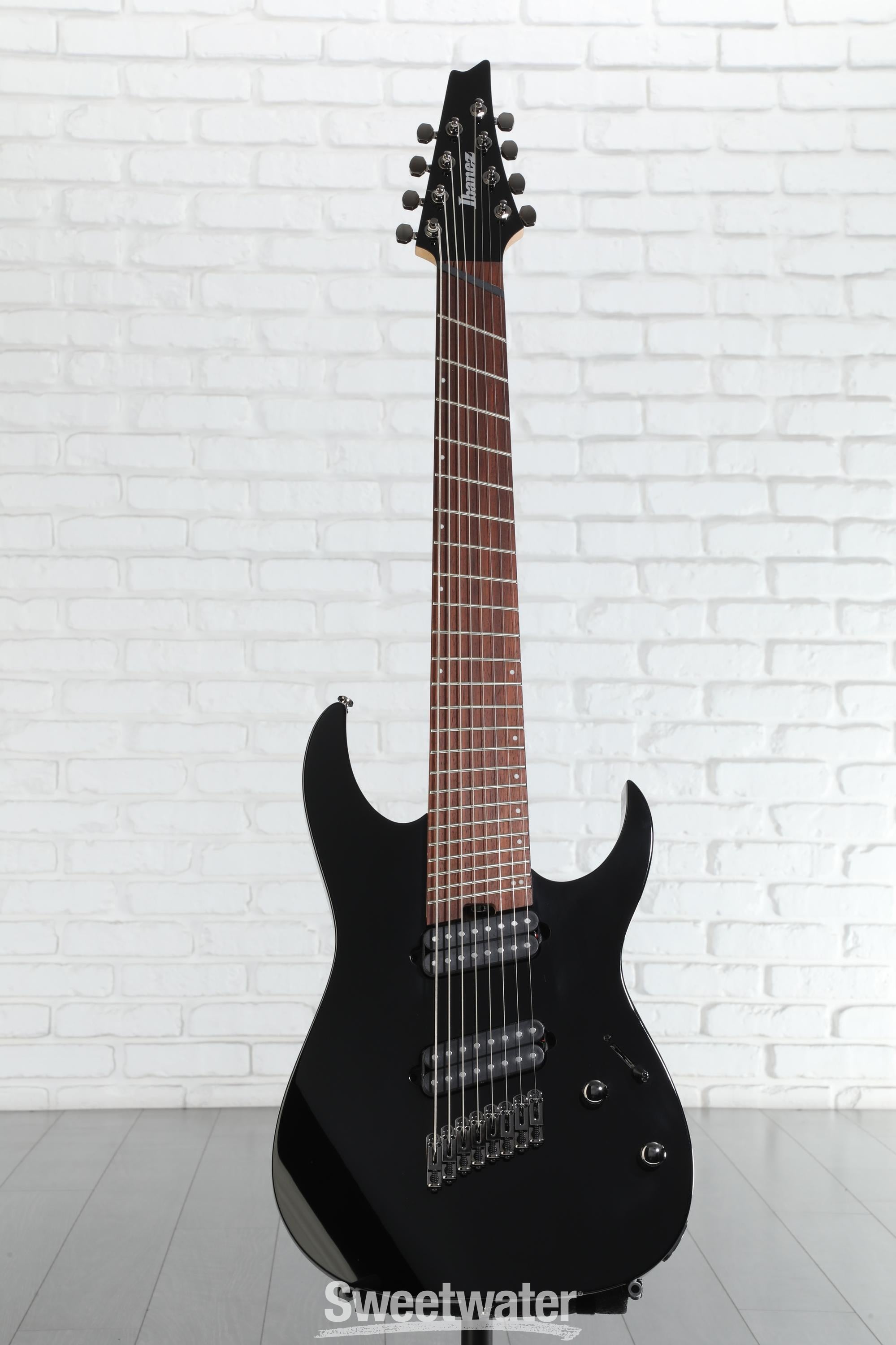 Ibanez RGMS8-BK ケース、ストラップ付き 8弦ギター Ibanez RG Standard RGMS8 Multi-scale 8-string Electric Guitar